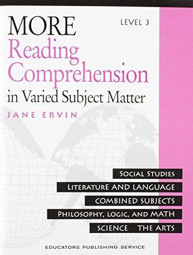 More Reading Comprehension: In Varied Subject Matter, Level 3 – Paperback – GOOD