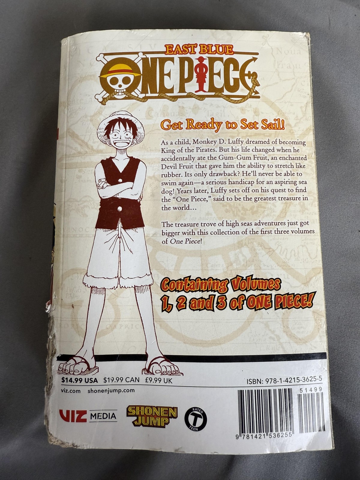 One Piece East Blue Omnibus Vol 1 2 3 Eiichiro Oda Manga Shonen Jump Softcover B