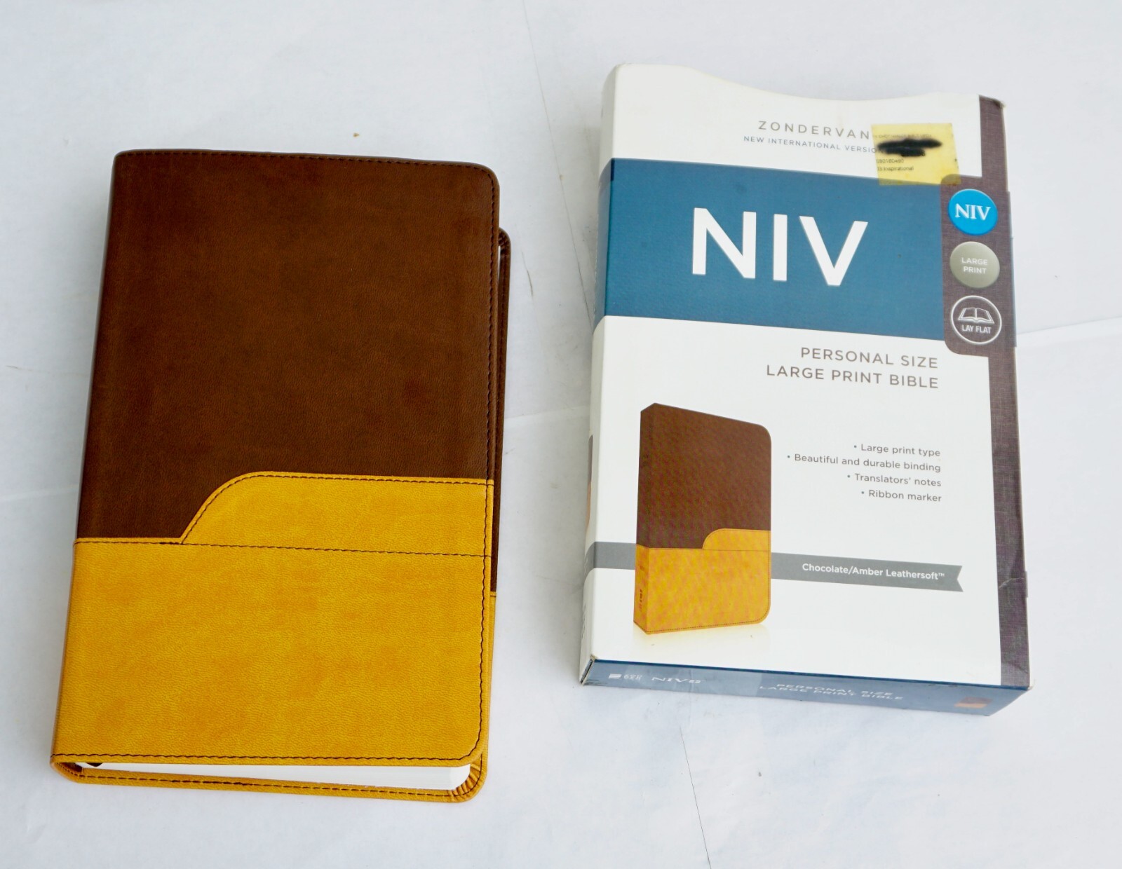 NIV, New International Version Bible, Zondervan, Large Print, Duo-Tone, 2011 Box