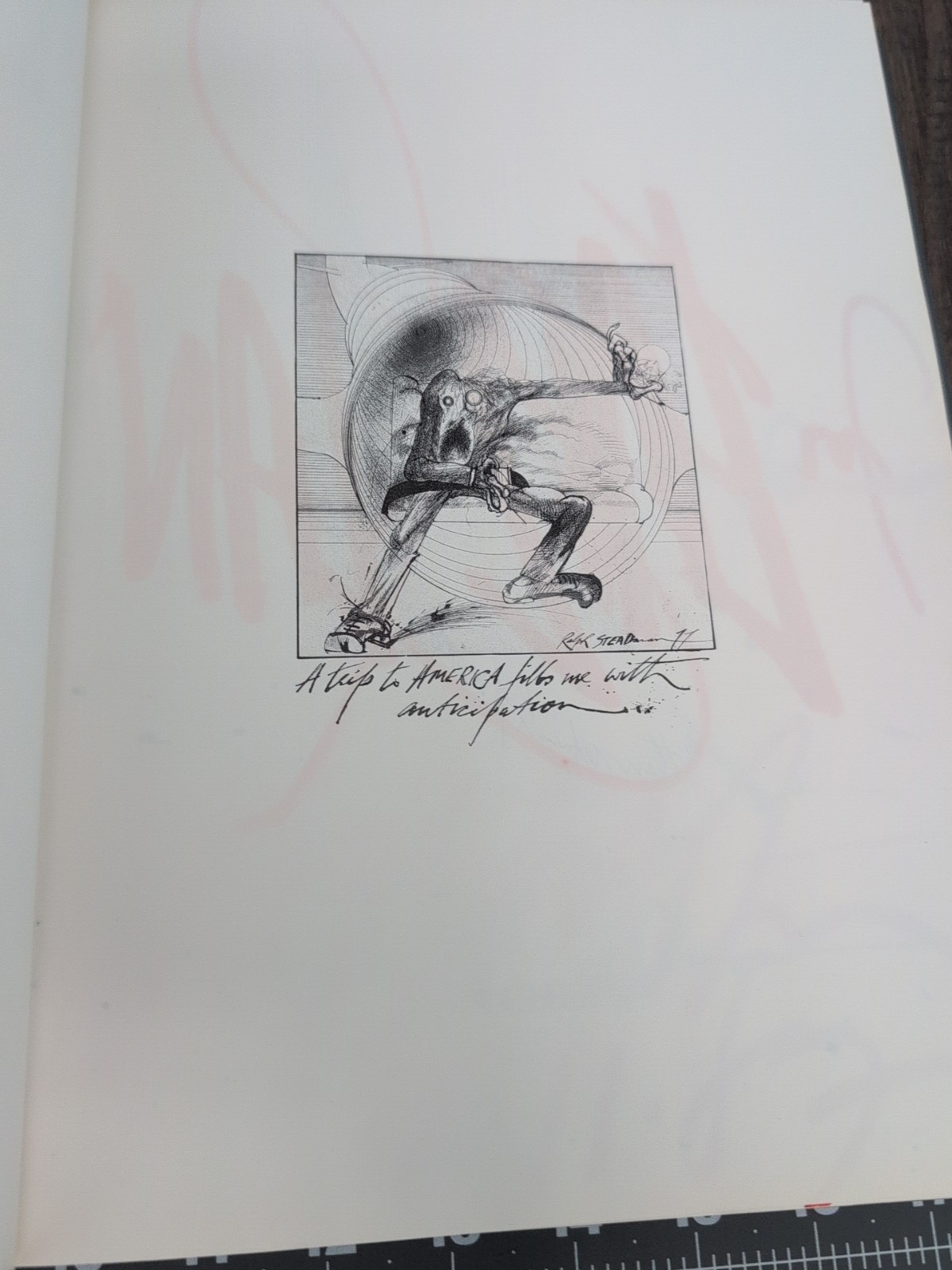 1987 Scar Strangled Banger Ralph Steadman 1st Edition *SIGNED CUSTOM GRAFFITI *