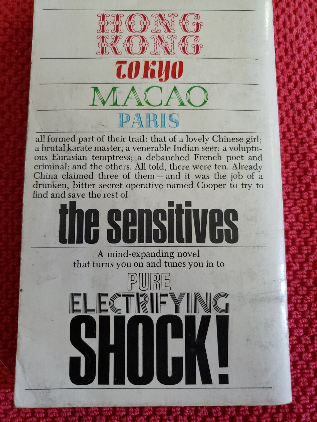 Louis Charbonneau – The Sensitives / 1st Bantam H3759/ PB/ ’68/ G