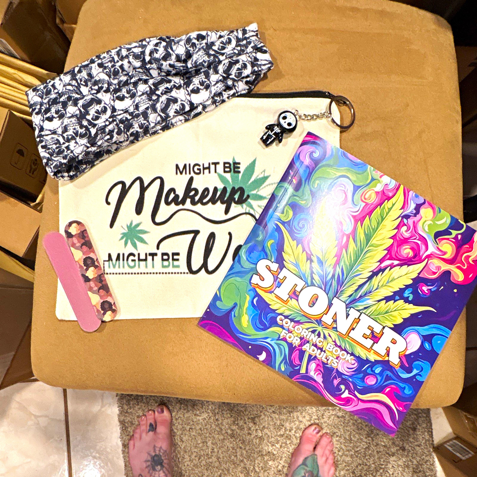 Adult Coloring Books STONER Adult Coloring Book Paperback Cannabis English