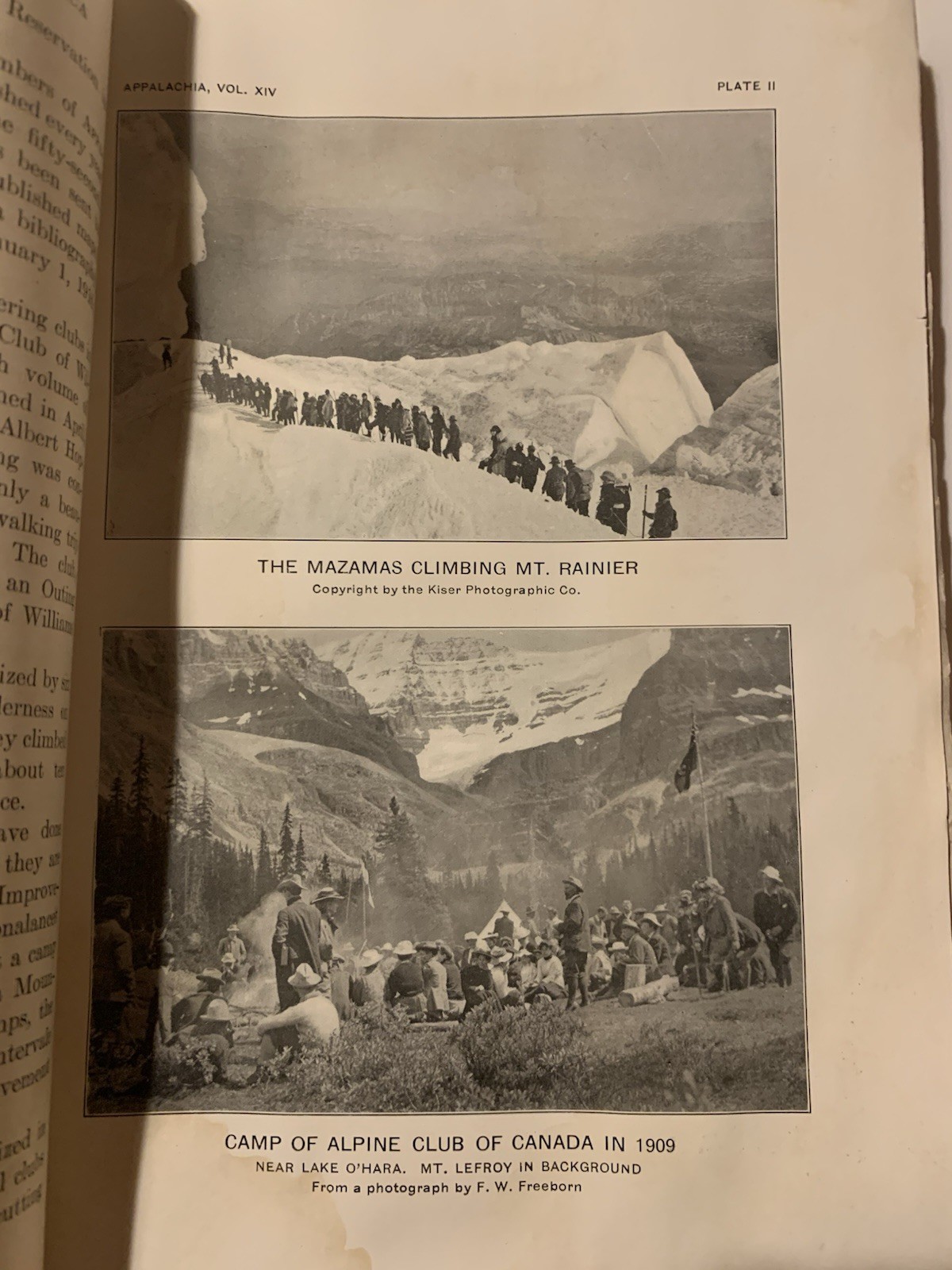 Dec 1916 Appalachian Mountain Club Journal 40th anniv White Mts Purcell range