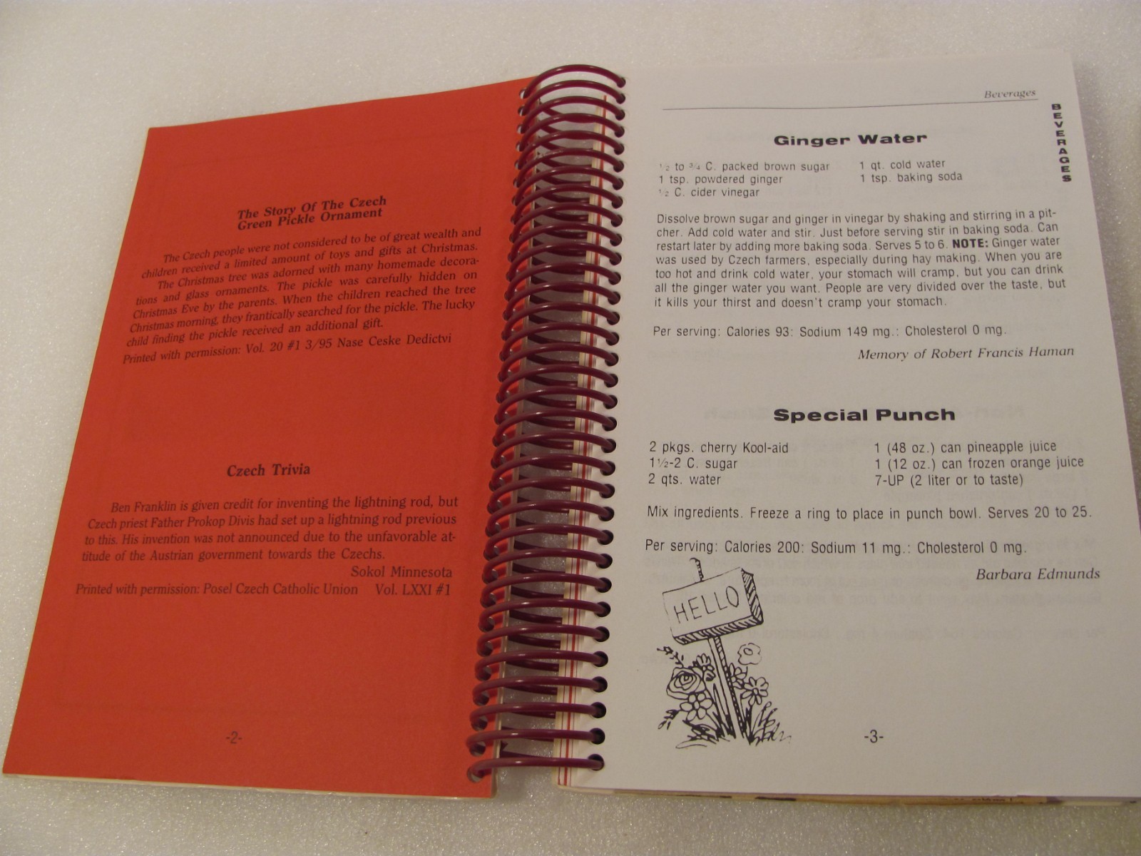 Czech Slovak Museum Cook Book Cedar Rapids Iowa Kucharka Traditional Recipes 250