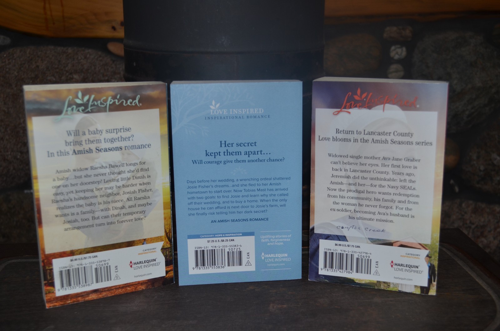 LOT 3 AMISH LOVE INSPIRED INSPIRATIONAL ROMANCE BOOKS BY LENORA WORTH P.B.