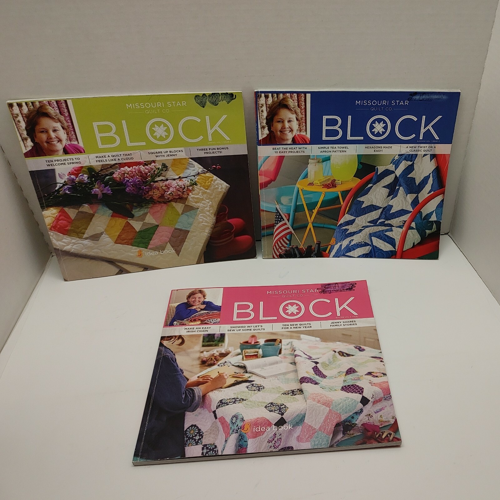 MISSOURI STAR QUILT CO Block Idea Books Vol 1 (2,3,4) Vol 2 (6) Vol 3 (1,3) Lot