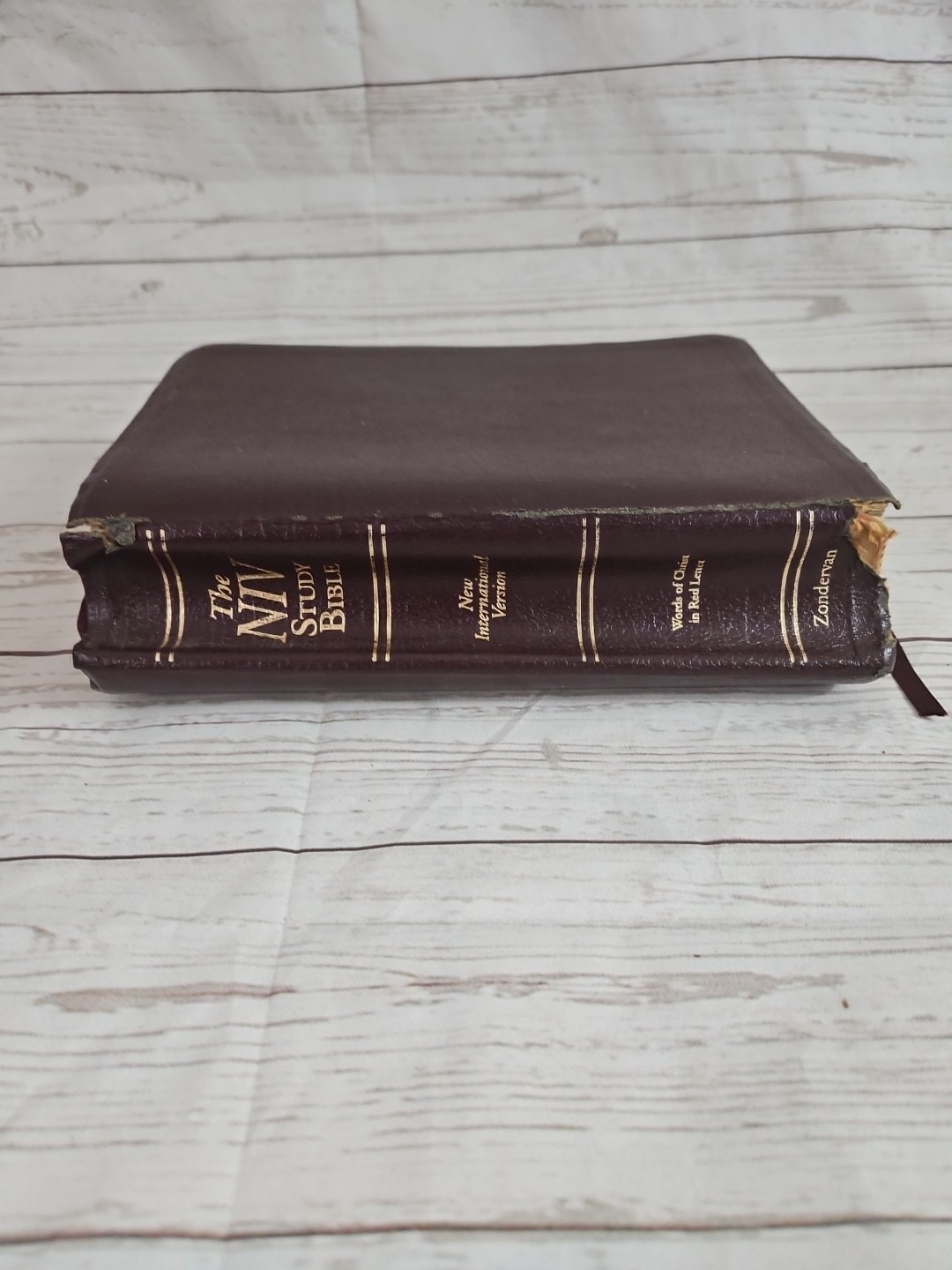 The NIV Study Bible 10th Anniversary Edition Bonded Leather Burgundy 2000