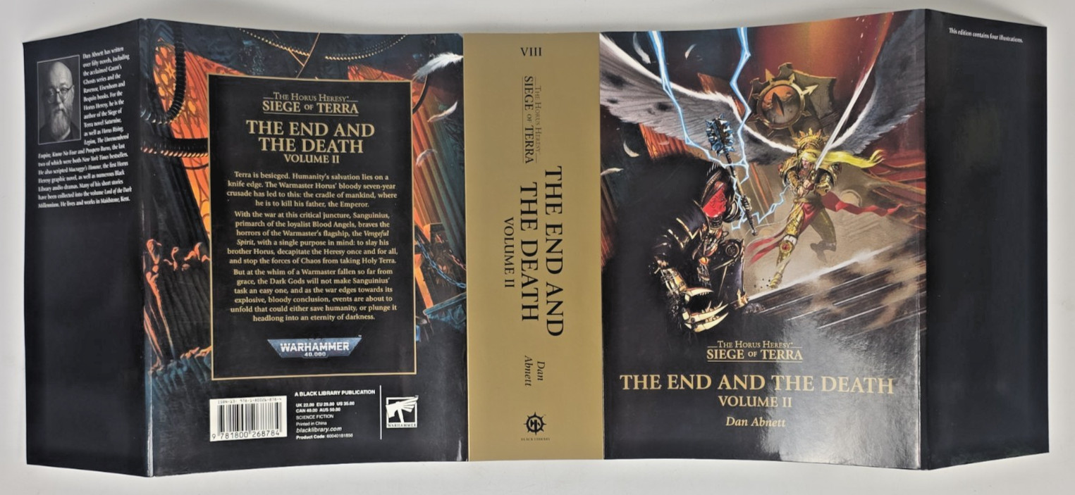 Horus Heresy Siege of Terra ~ The End & The Death ~ Vol 2 ~ 1st Ed/Print ~ HC/DJ