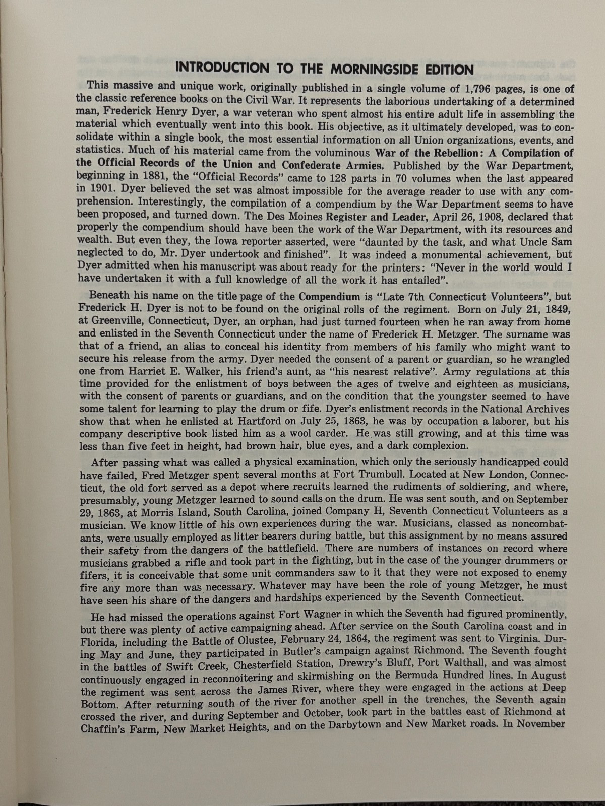 A Compendium of the War of The Rebellion-1994 Broadfoot/Morningside Edition