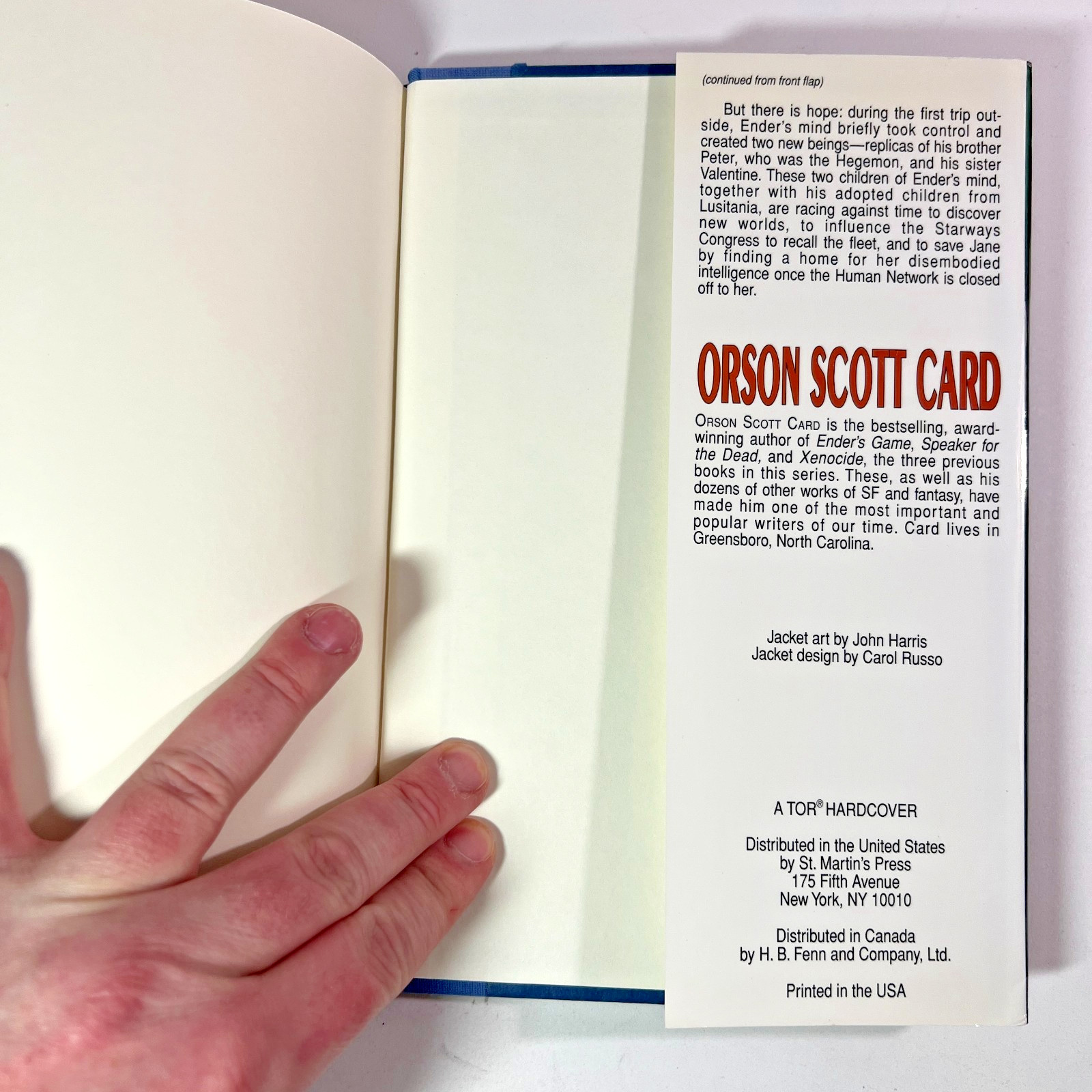 Children of the Mind Orson Scott Card Hardcover 1st Edition Enders Saga