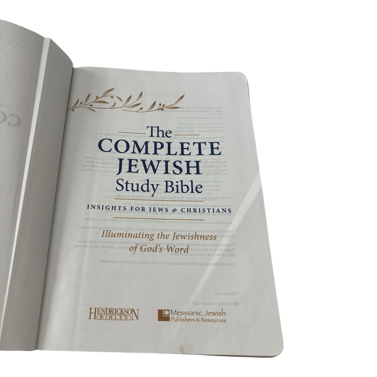 The Complete Jewish Study Bible Blue Flexisoft 2021 Hendrickson