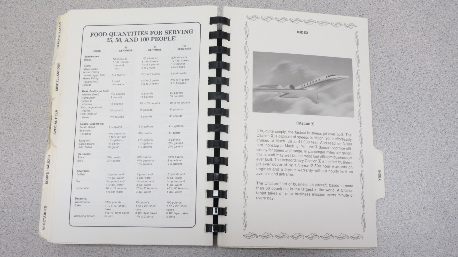 Cessna Employees’ Cookbook – rare – 500+ pages