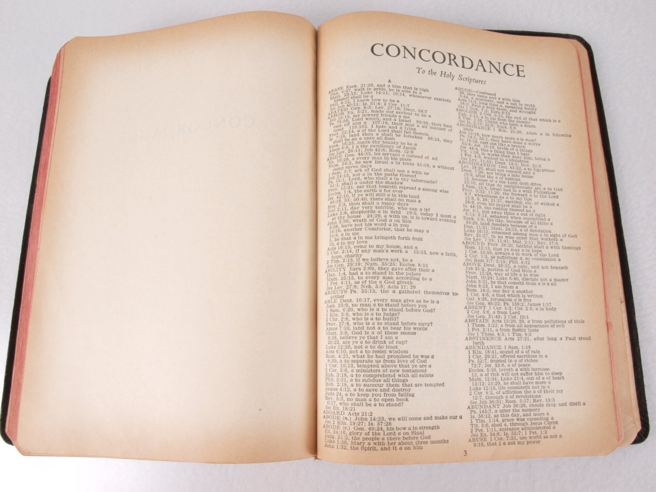 Holy Bible King James Version KJV World Publishing Vintage Red Letter 7.5 x 5.5″