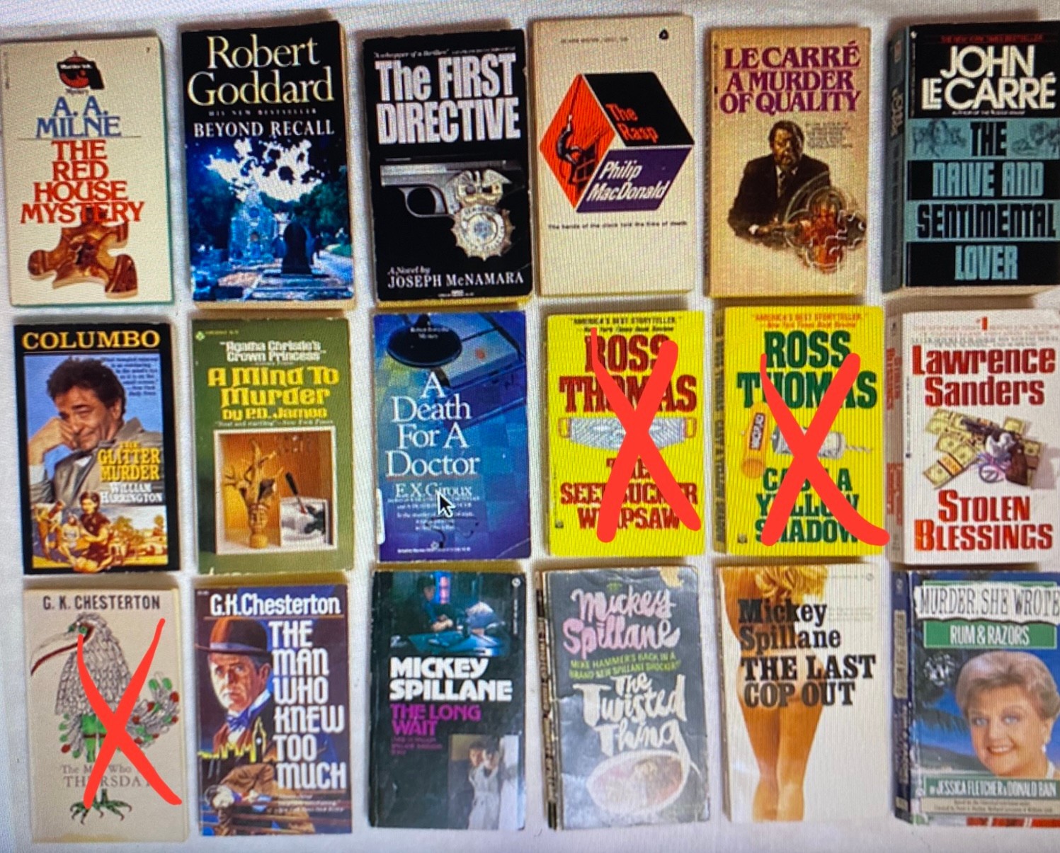 Mystery Writers: Sayers, Spillane+ BUY AS MANY TITLES & PAY FLAT $4.99 TO SHIP#2