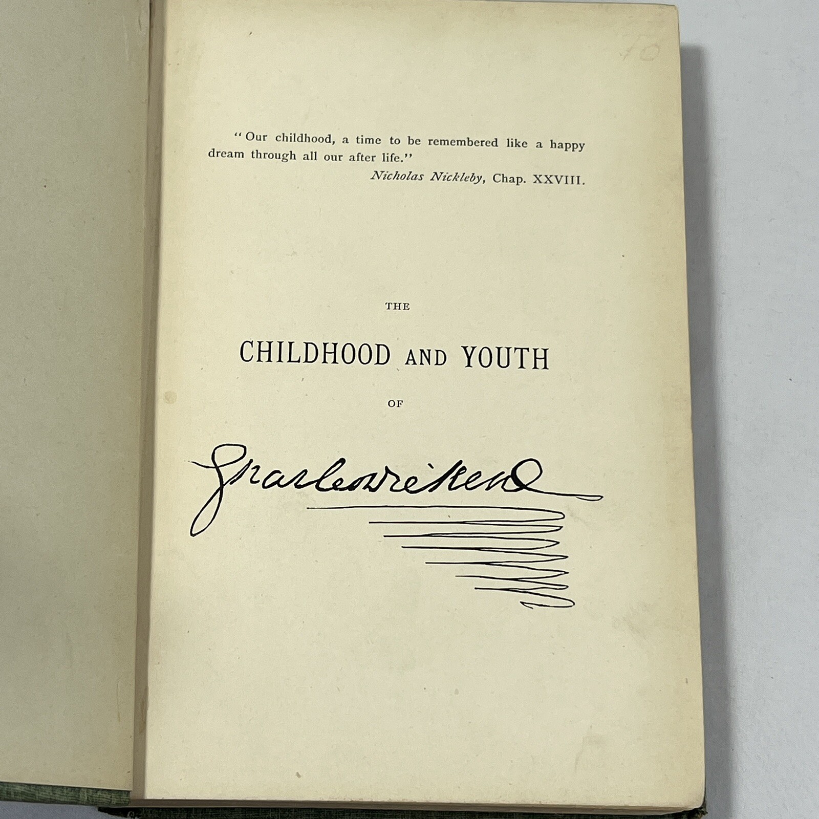 The Childhood & Youth Of Dickens Robert Langton 1891 Hard Cover