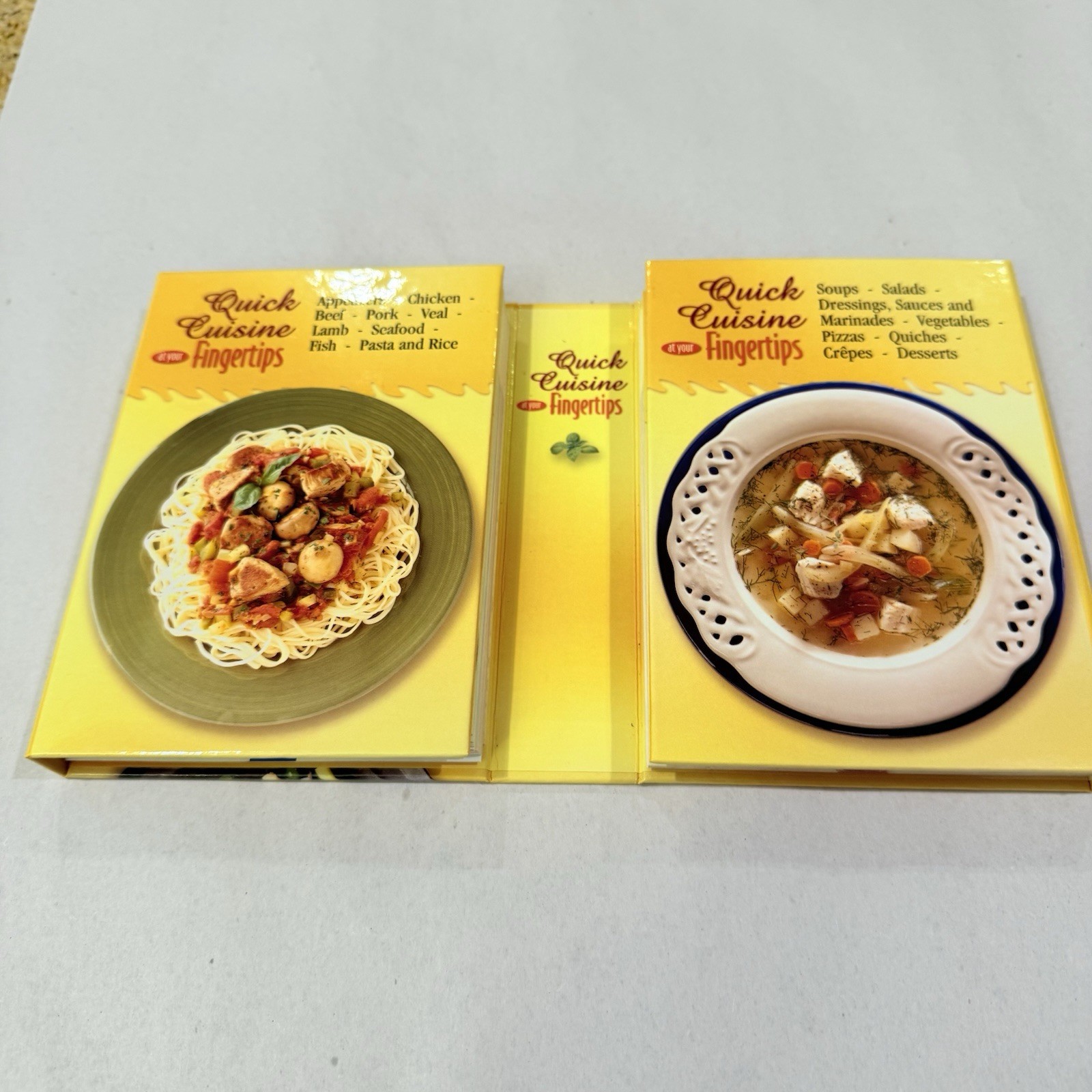 Quick Cuisine At Your Fingertips – Hardcover – Ring/Wire Bound – NEW