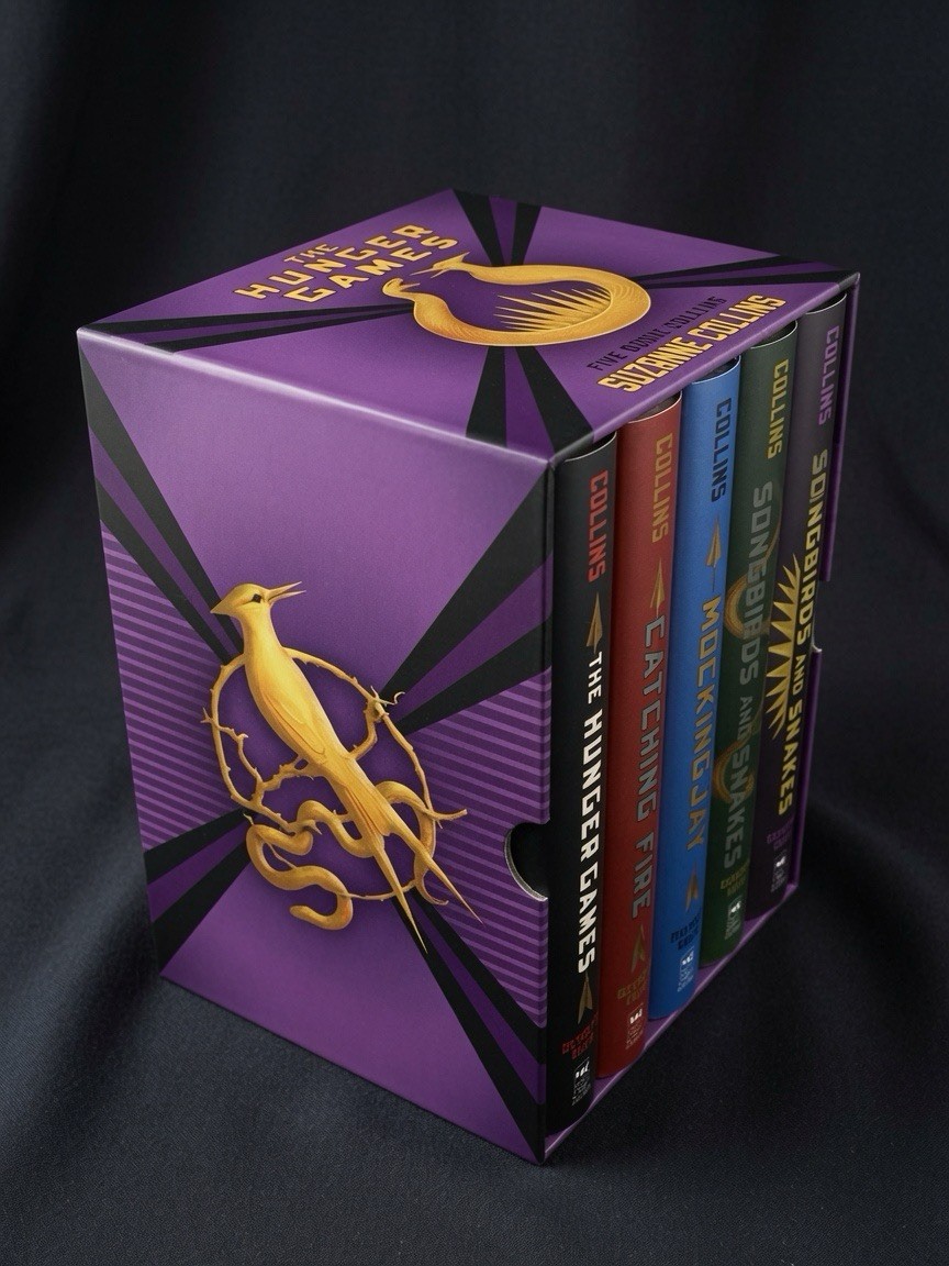 NEW CLEAN! Hunger Games 5-Book Hardcover Box Set Suzanne Collins FRESH! SEALED!