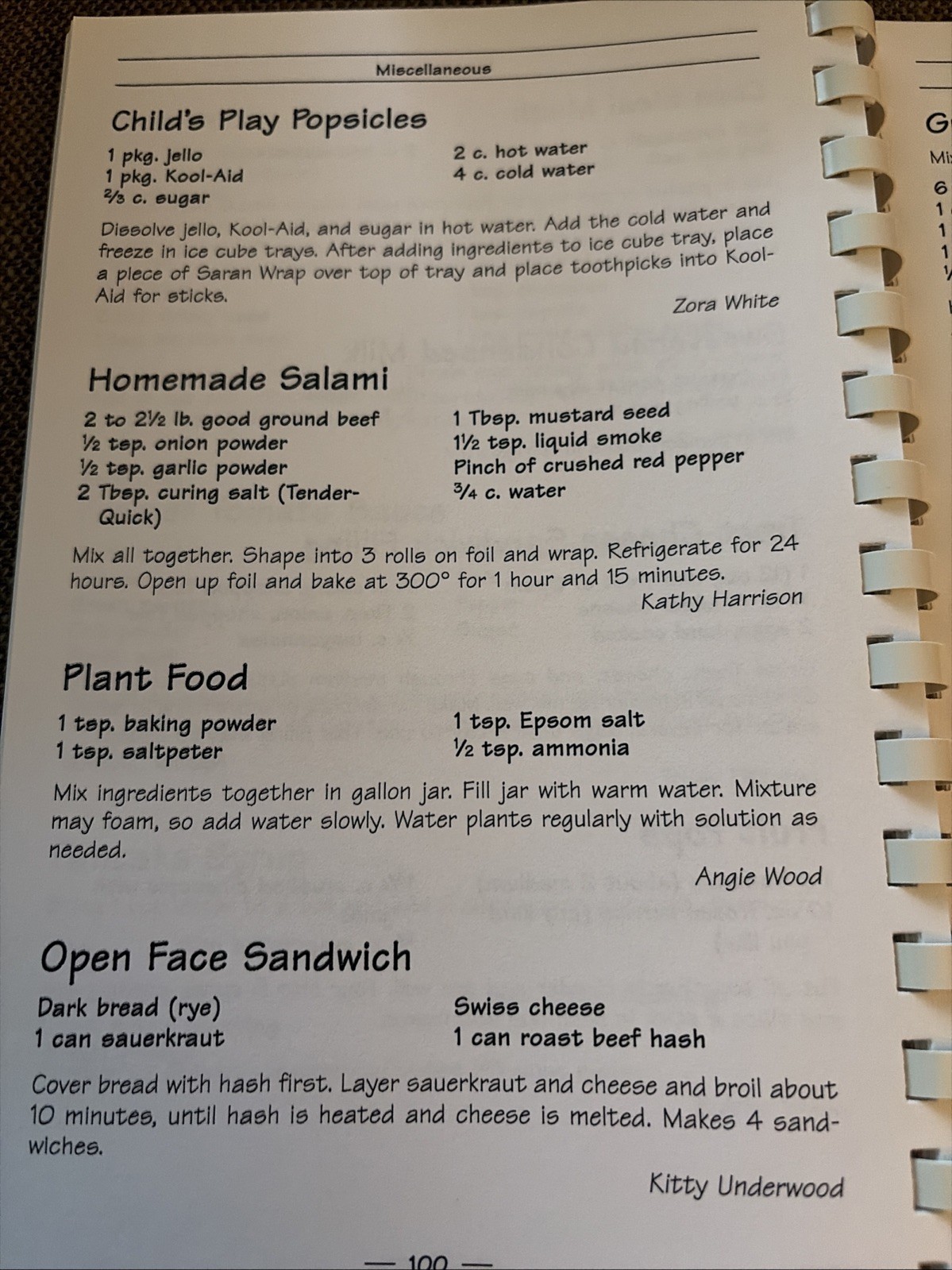Our Best Recipes Cookbook Hammond PTA 2005 Hammond, Pennsylvania 105+ Pages
