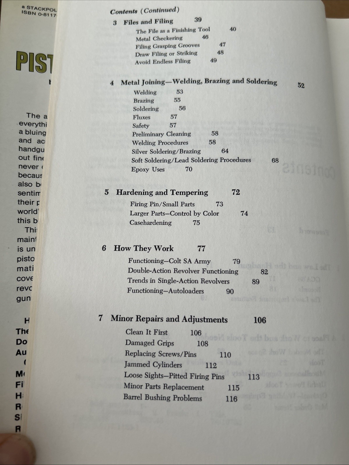 PISTOLSMITHING, 1981 BY GEORGE C NONTE JR, STACKPOLE BOOKS.