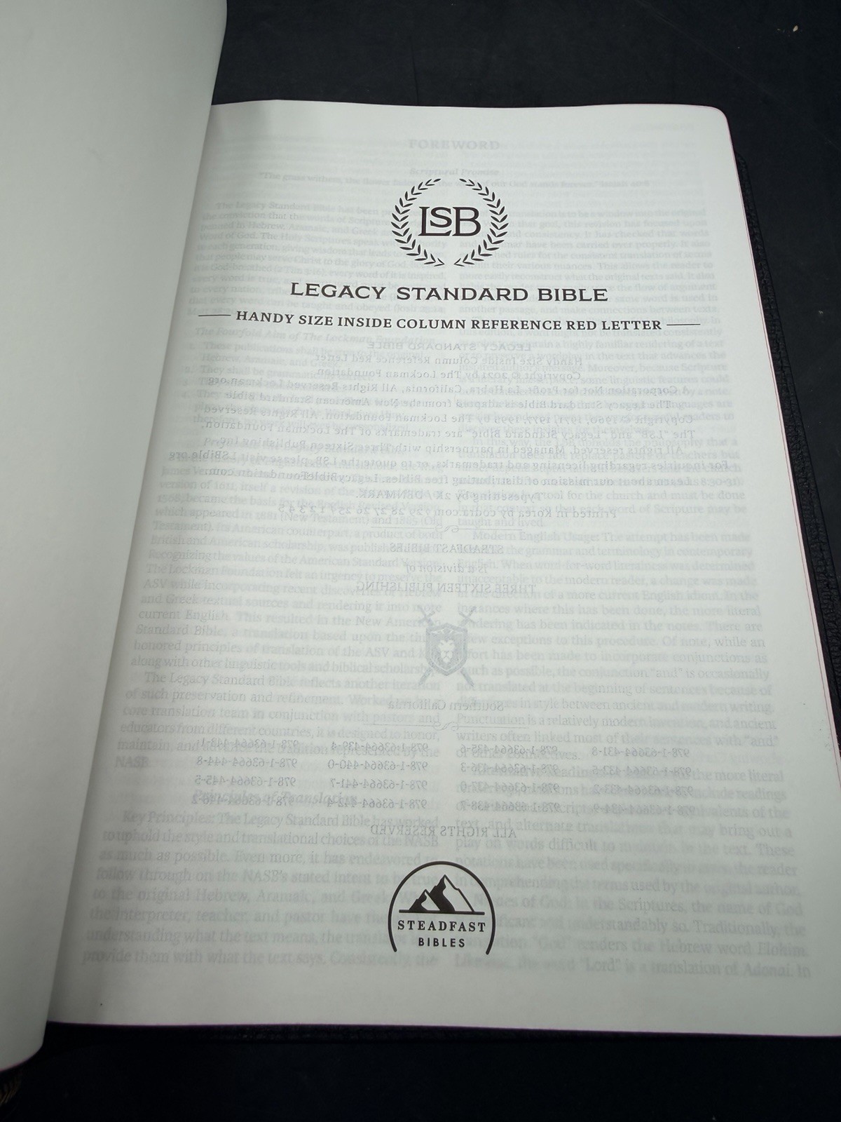 LSB, Handy Size, ICR Red Letter – Premium Black Goatskin