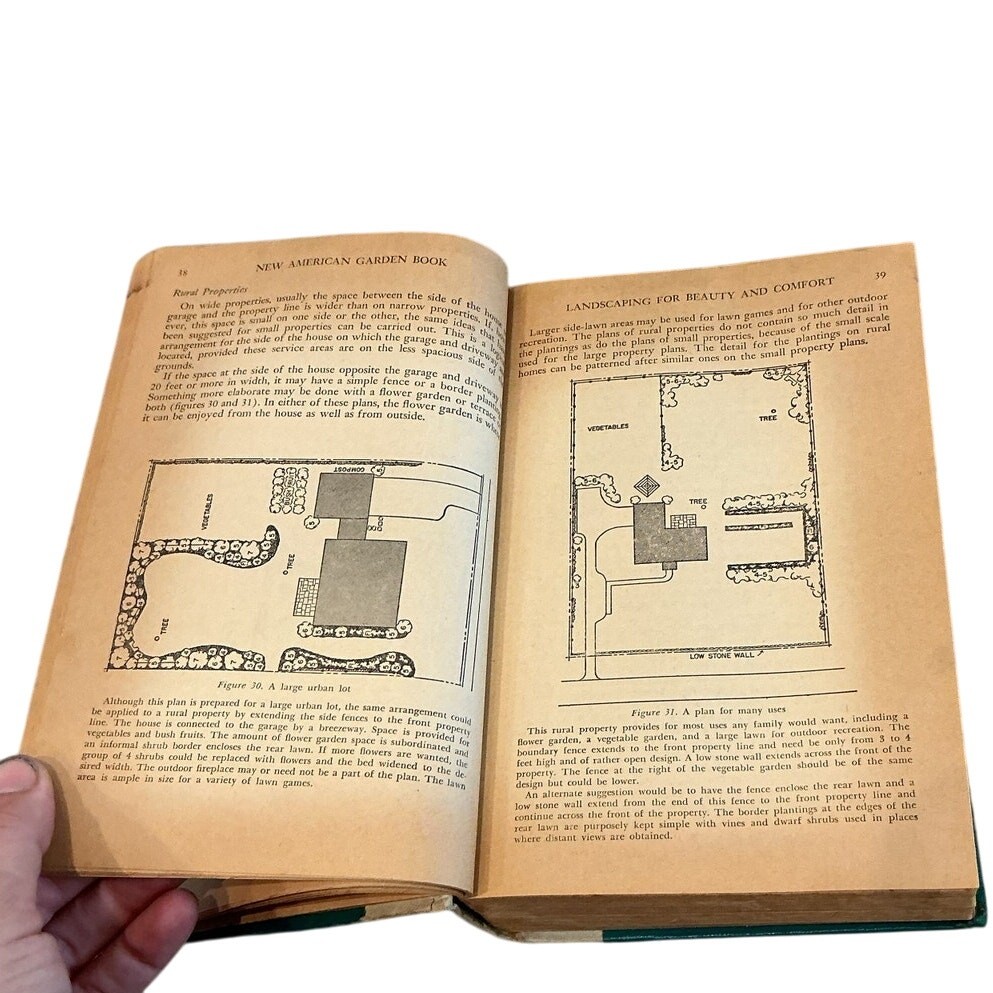 Vintage The New American Garden Book Dorothy Sara 1958 Illustrated Manual MCM