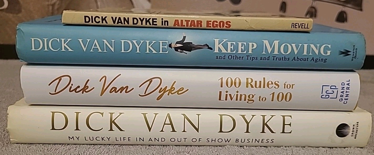 4 DICK VAN DYKE Books Alter Egos Keep Moving MY LUCKY LIFE 100 Rules VG – NEW