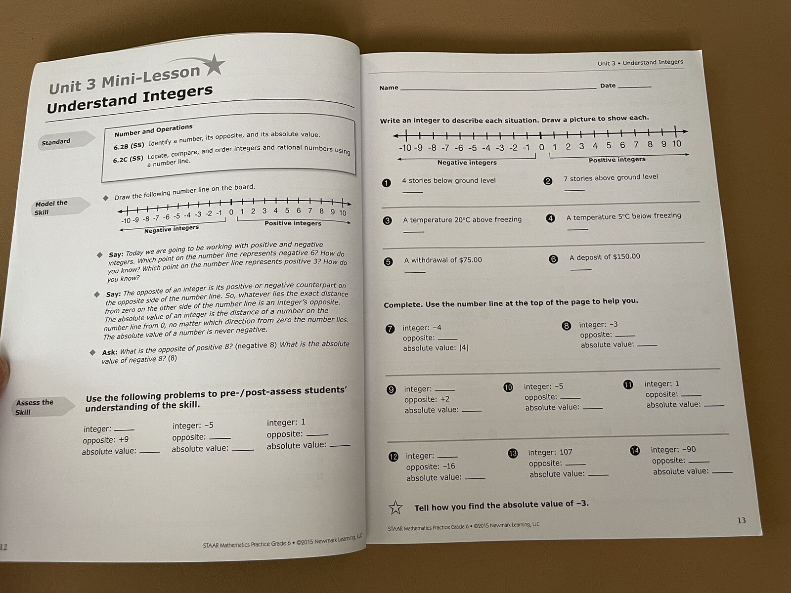 Staar Mathematics Practice Grade 6 – Newmark Learning