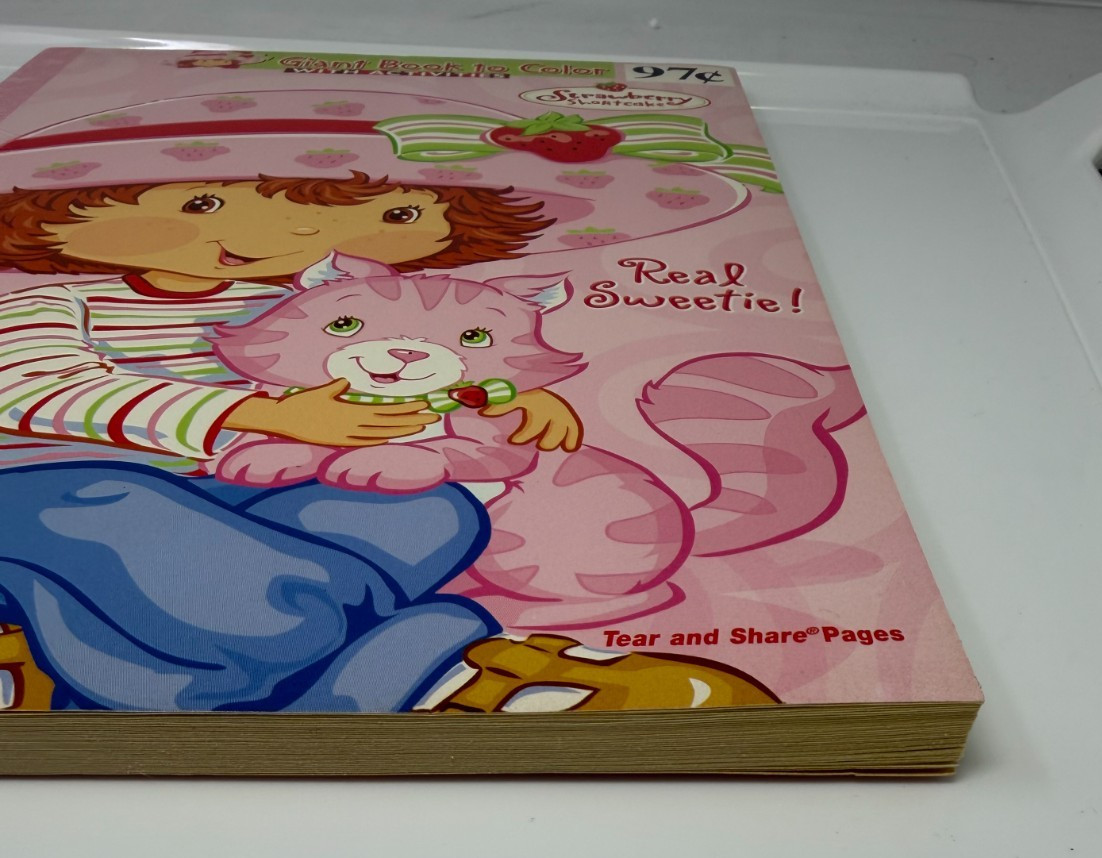Nice Strawberry Shortcake coloring activity book 2004 .97 cents Dalmatian Press