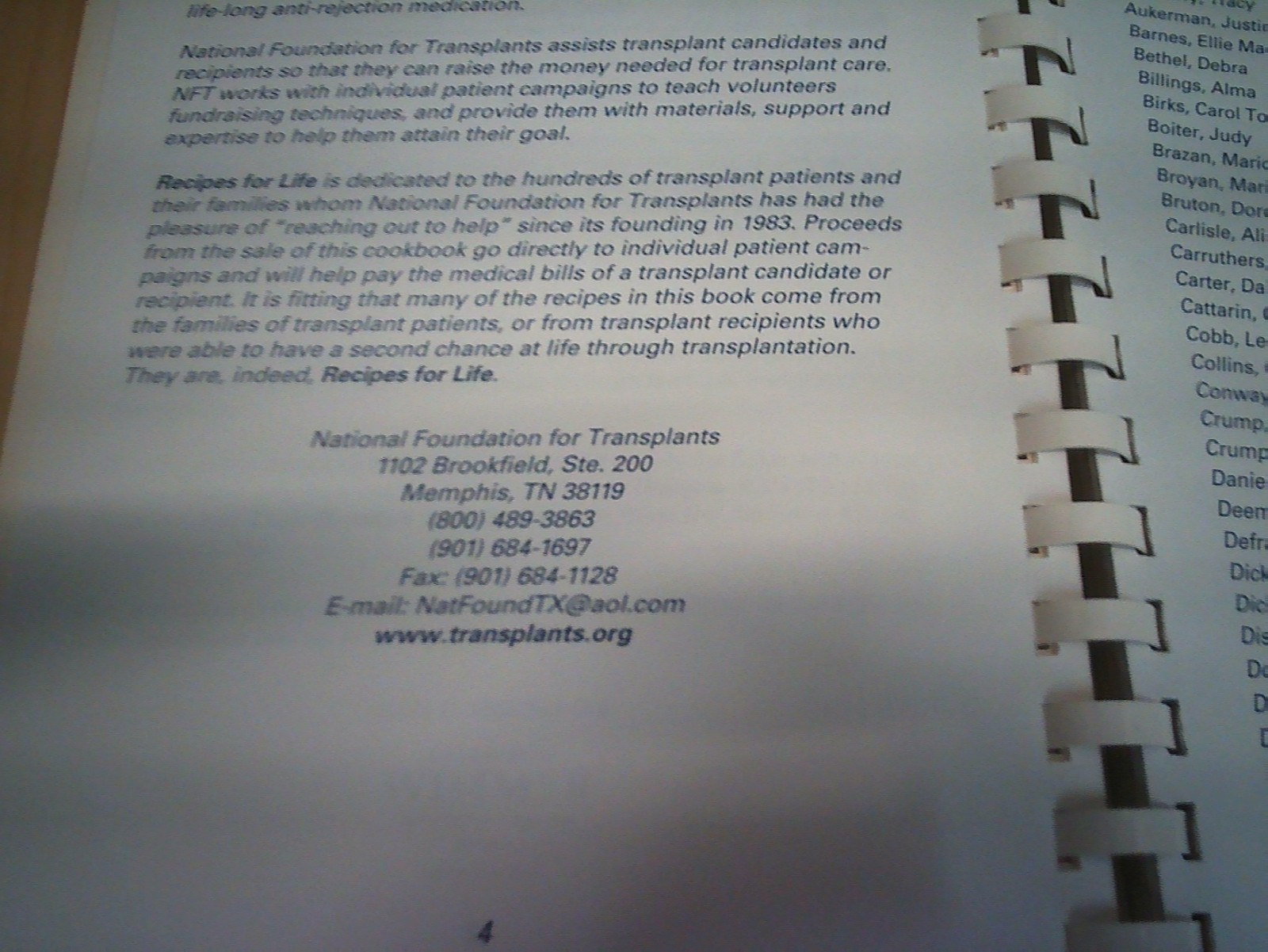 Recipes for Life 2001 Wimmer companies