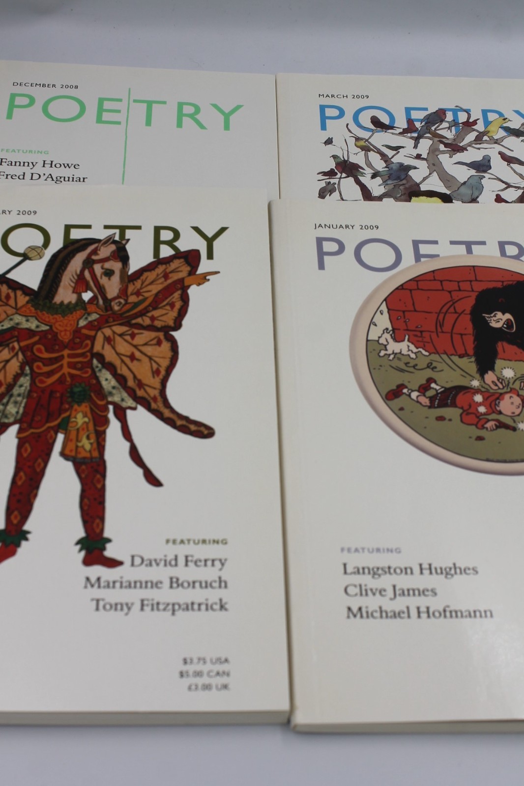 Poetry Magazine Volumes 184-203 asst issues 2004-14 QTY DISCOUNTS