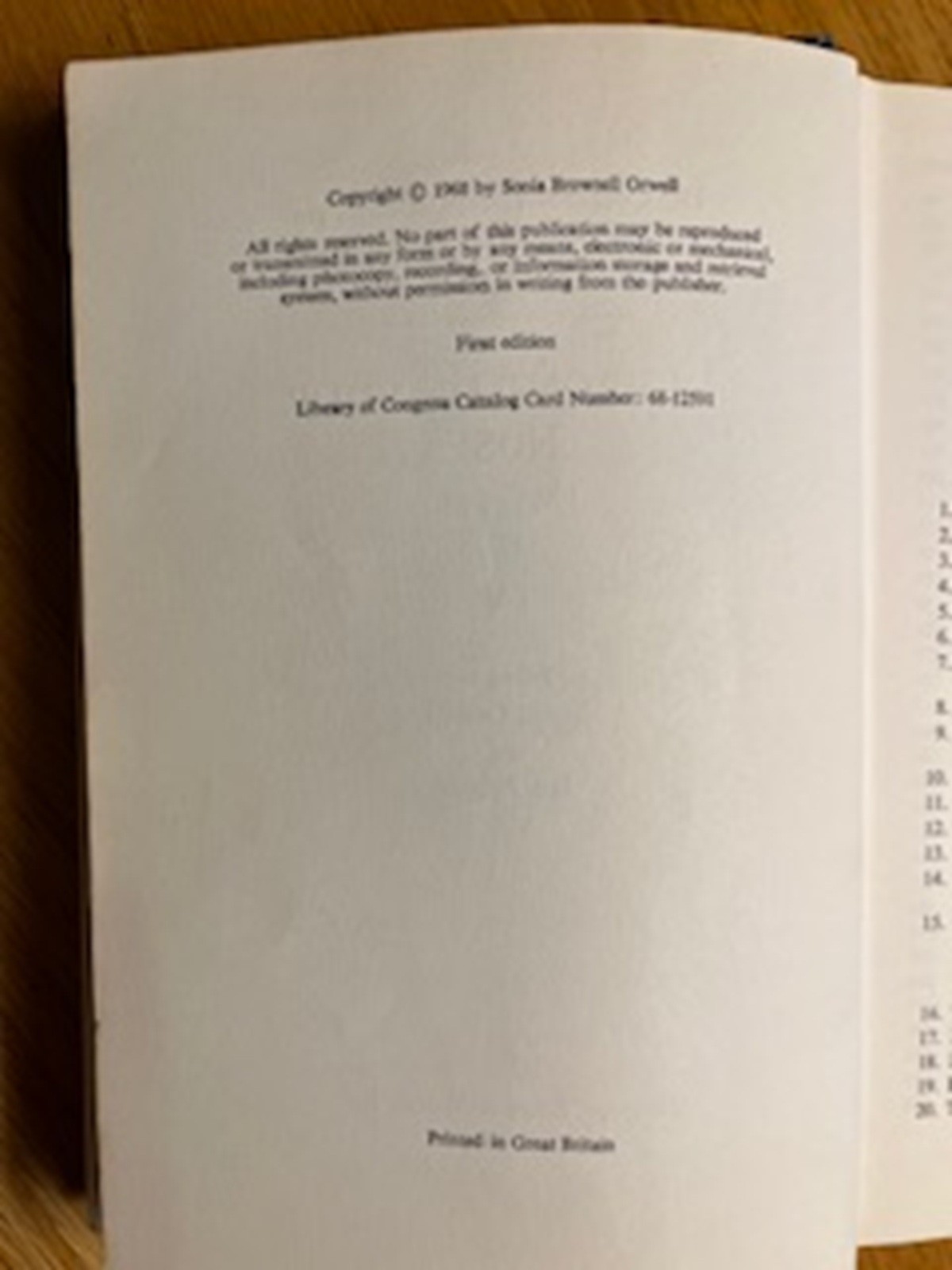 IN FRONT OF YOUR NOSE, 1945-1950 (FIRST EDITIO) COLLECTED WORKS OF ORWELL, V.4
