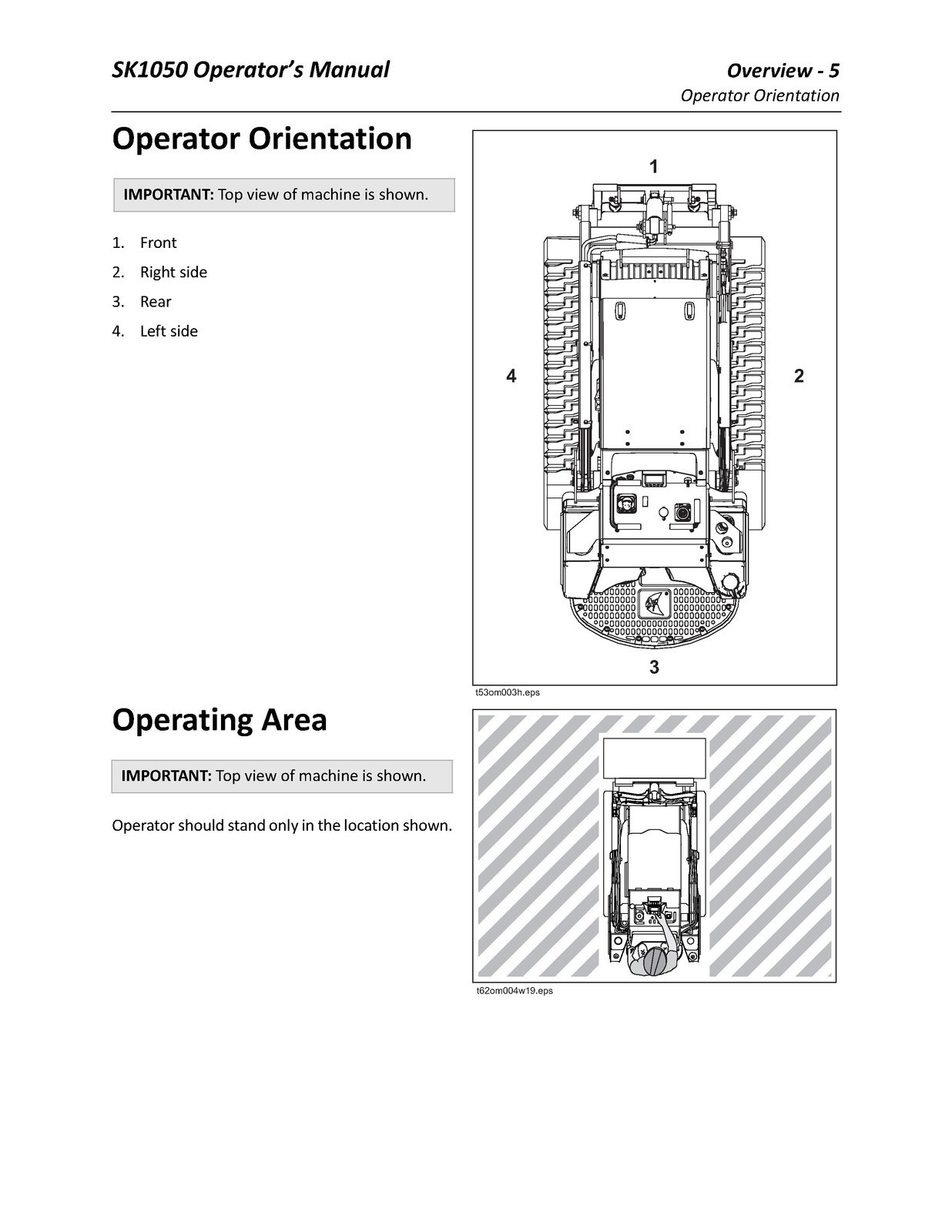DITCH WITCH SK1050 Mini Skid Steer Operators Manual CLOSURE – TOUGH FRONT & BACK
