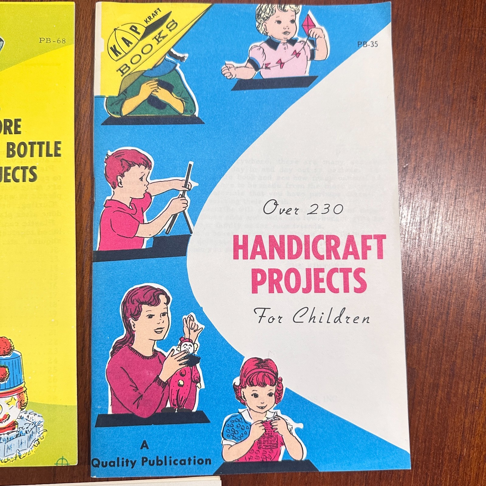 Vintage Lot of 6 1967 KAP Kraft Project Books+ 2 Bonus Homeschool Teacher Kids