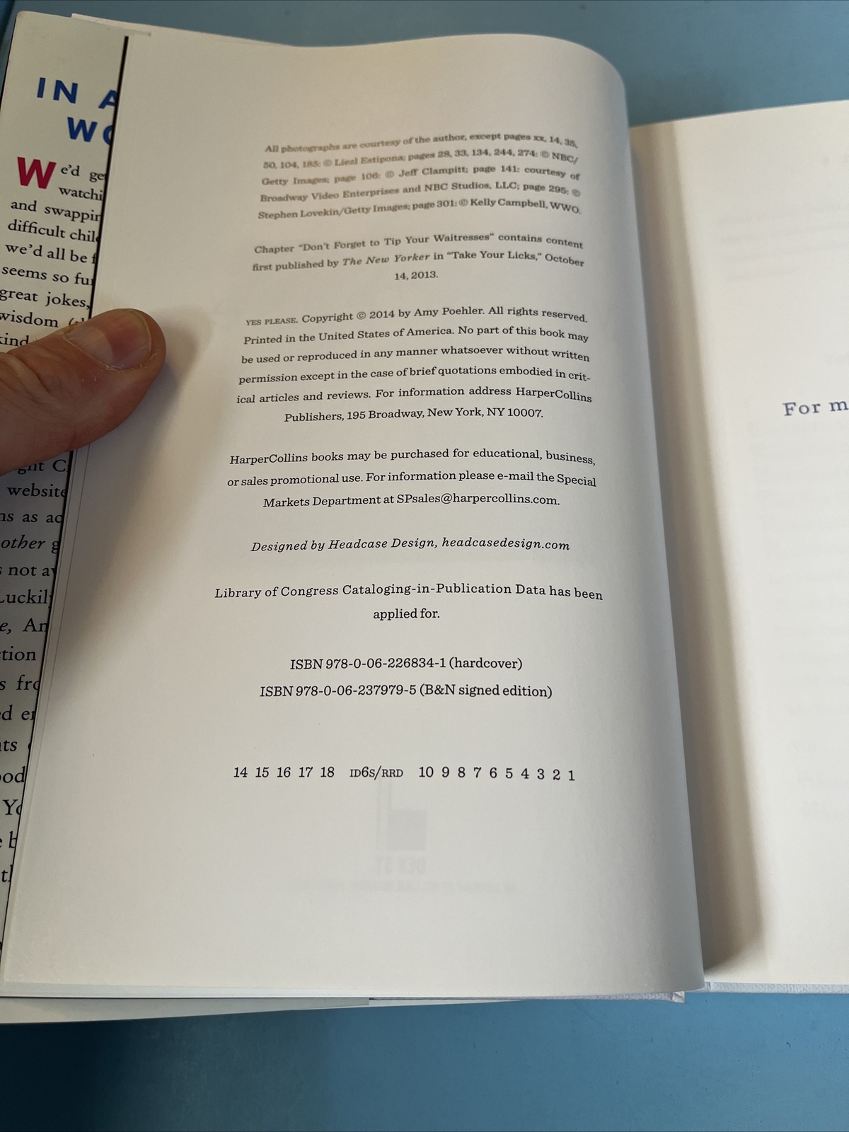 Yes Please by Amy Poehler SIGNED Limited 1st Edition B&N Hologram