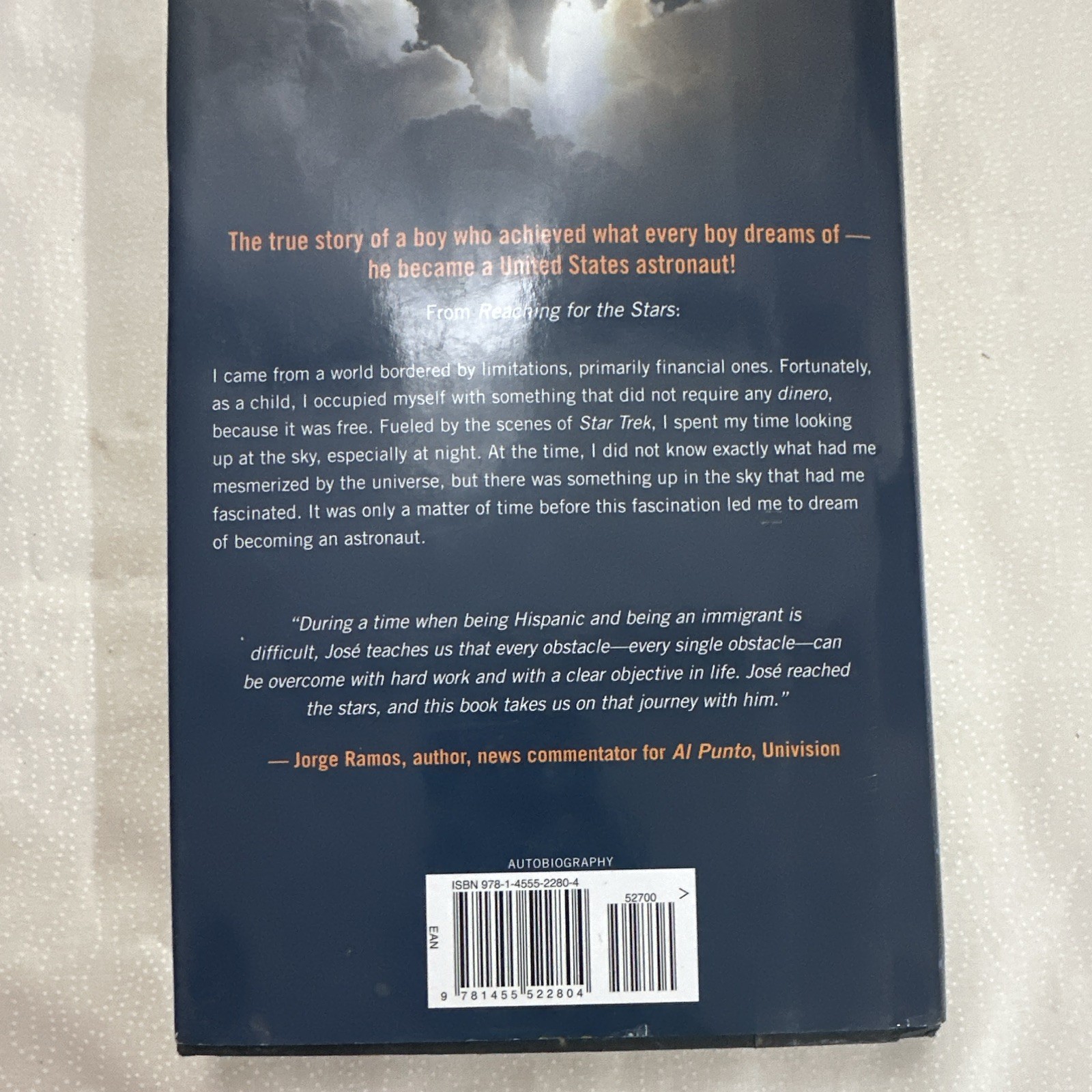 José M. Hernández Reaching for the Stars Hardcover Center Street 2012 Memoir