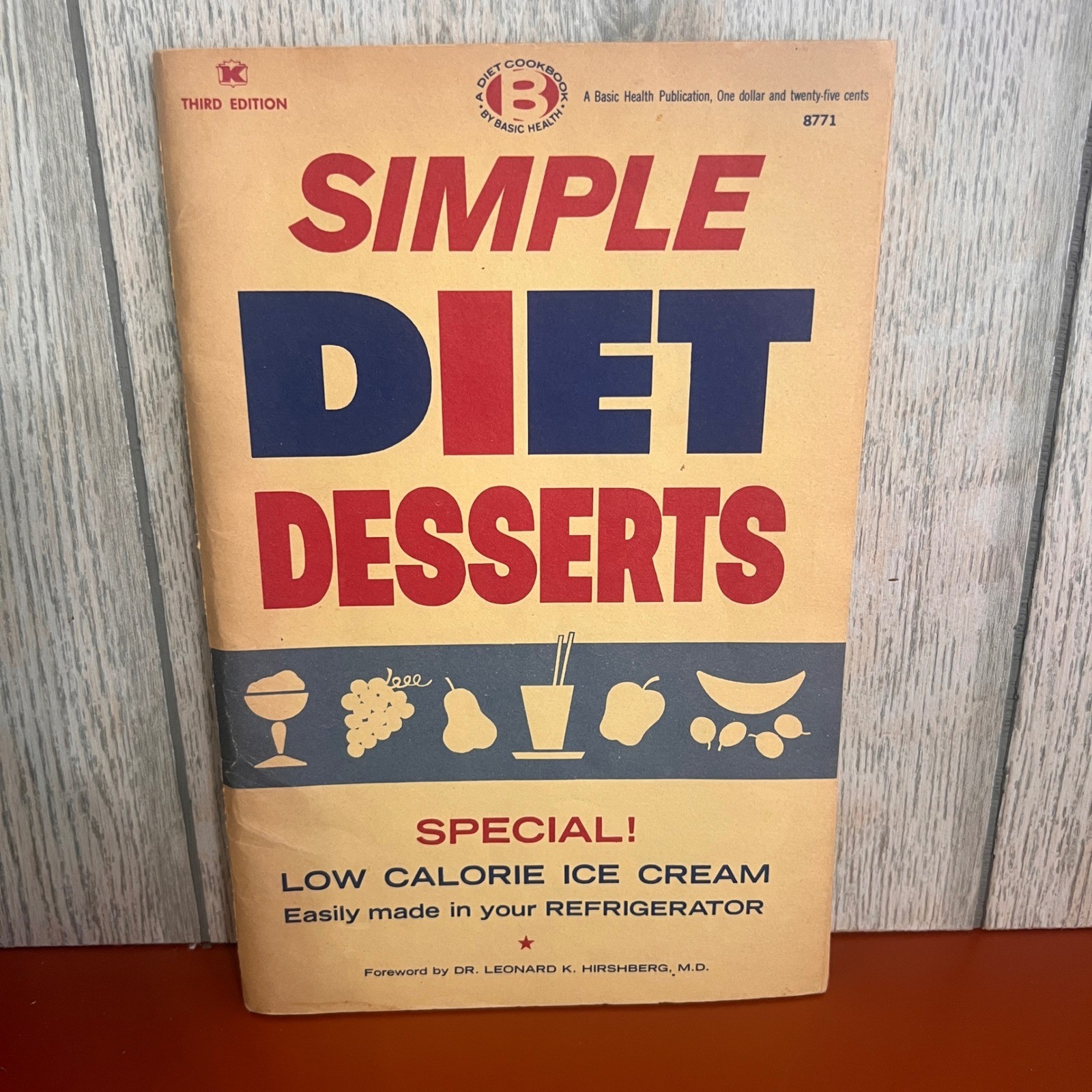 Vintage 1973 Simple Diet Desserts Cookbook Basic Health Publications 1956 Retro