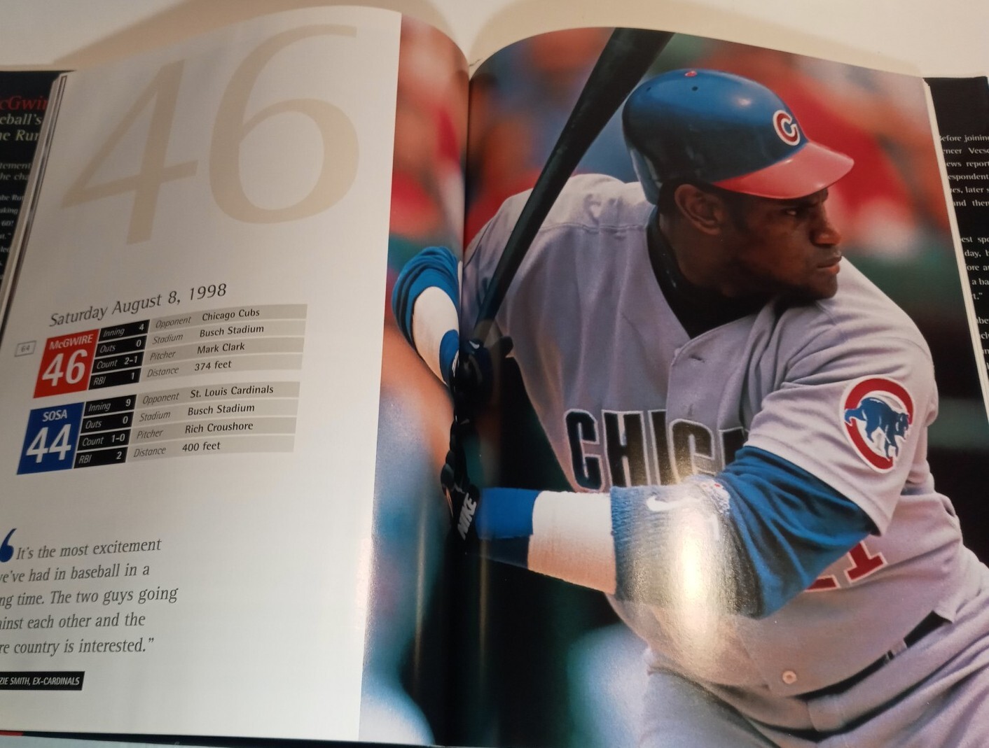 McGwire and Sosa Baseball’s Greatest Home Run Story 1998 Hardcover First Edition
