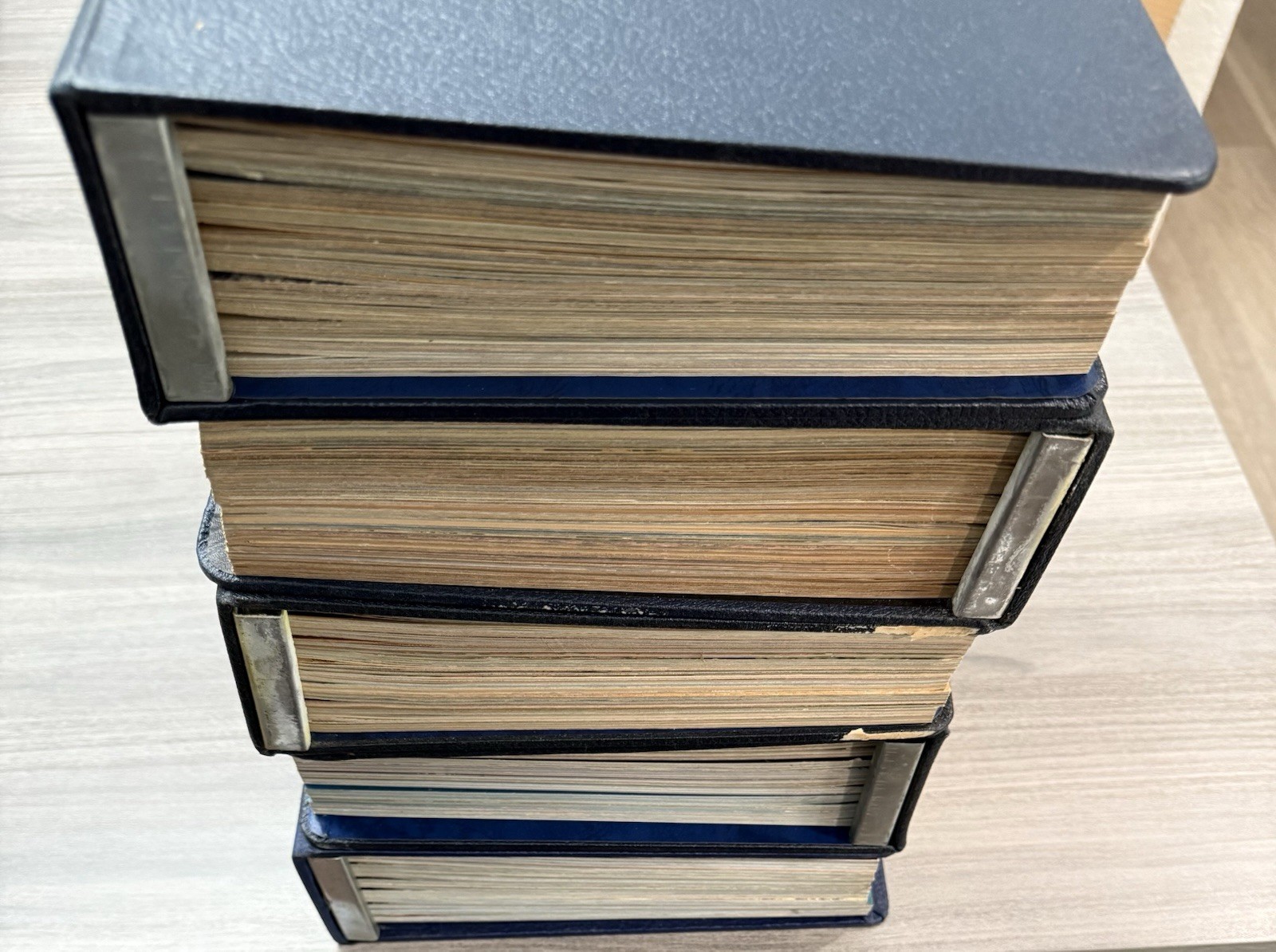 5 Huge Leather HC Binders of Ideals Magazine Lot Paperback Books 1955 – 1961