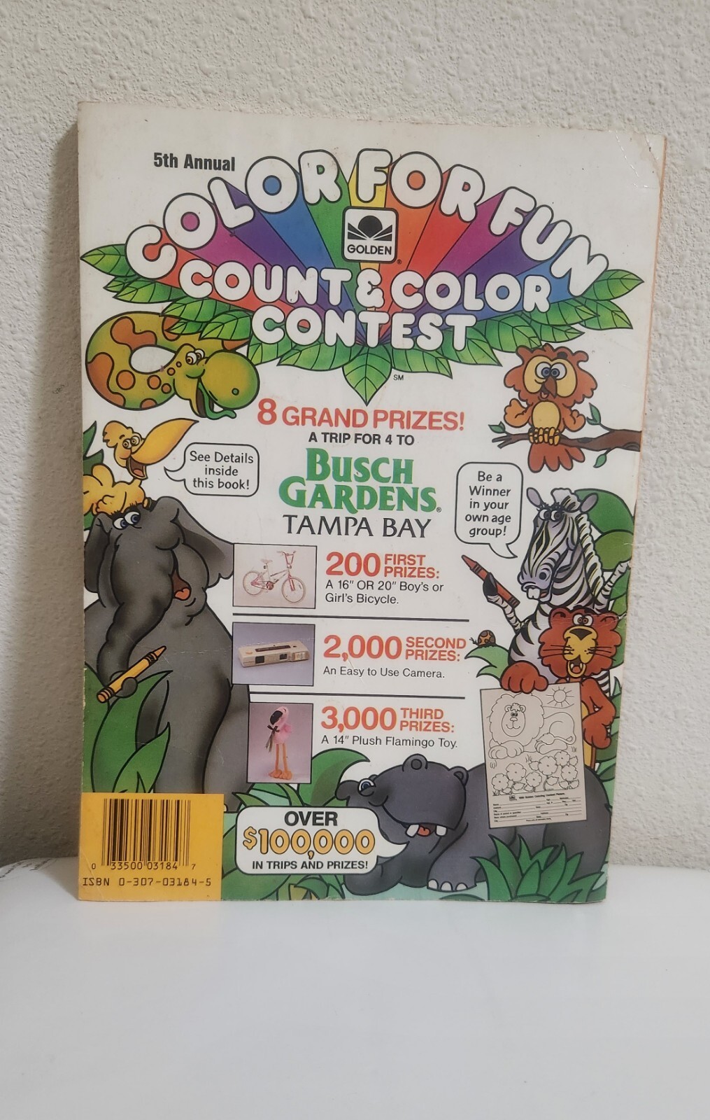 1988 “All Kinds of Things” Giant Coloring Book by Golden Books •86 Good Pages 6-