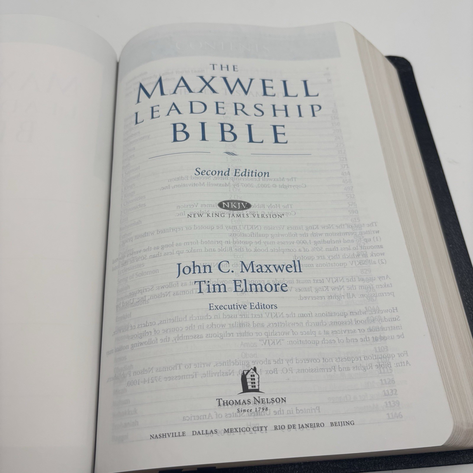 Maxwell Leadership Bible-NKJV by Nelson Bibles Staff 2007, Leather, New!