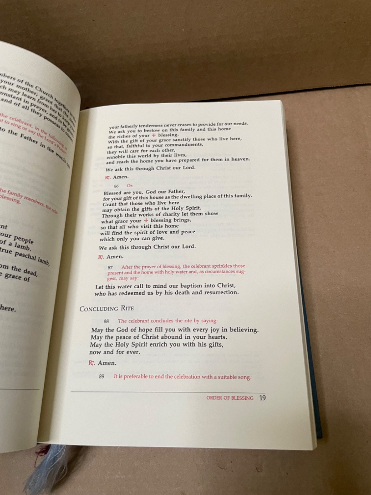 Book of Blessings: Ritual Edition Liturgical Press 1989 hardcover