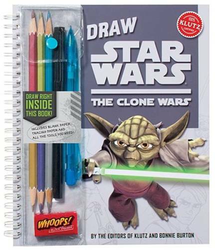 Draw Star Wars: The Clone Wars (Klutz) – Spiral-bound By Editors Of Klutz – GOOD