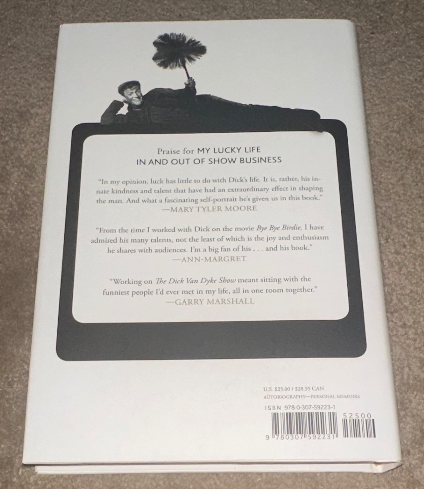 DICK VAN DYKE SIGNED BOOK AUTOBIOGRAPHY A MEMOIR AUTOGRAPHED