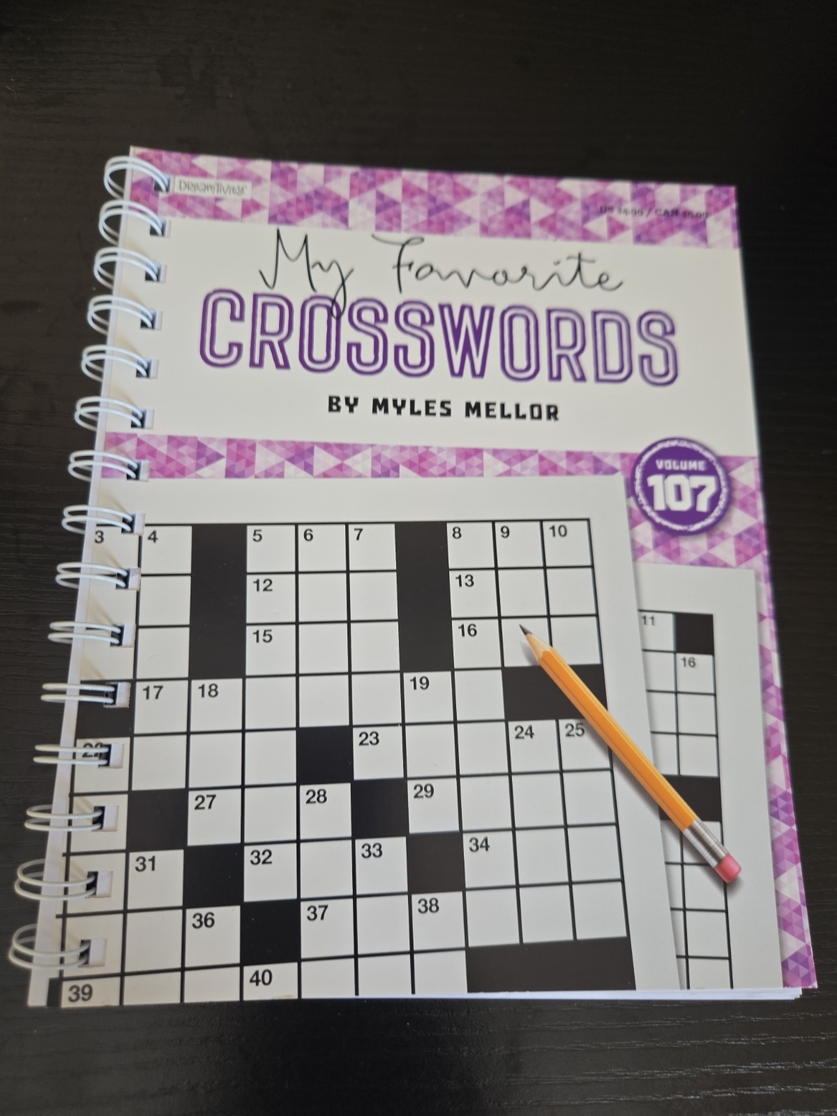 My Favorite Crosswords Spiral Puzzle Books Lot of 2 Vol 107 108 NEW