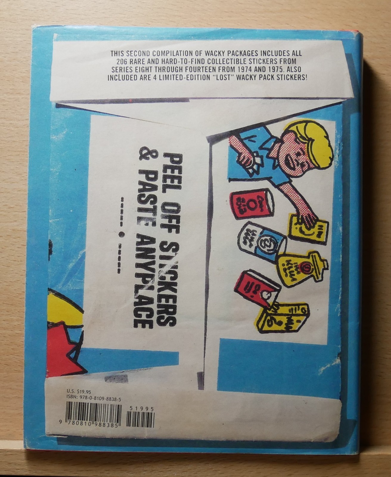 WACKY PACKAGES BY TOPPS HARDCOVER BOOK 2010 NO STICKERS! THEY GO BYE BYE