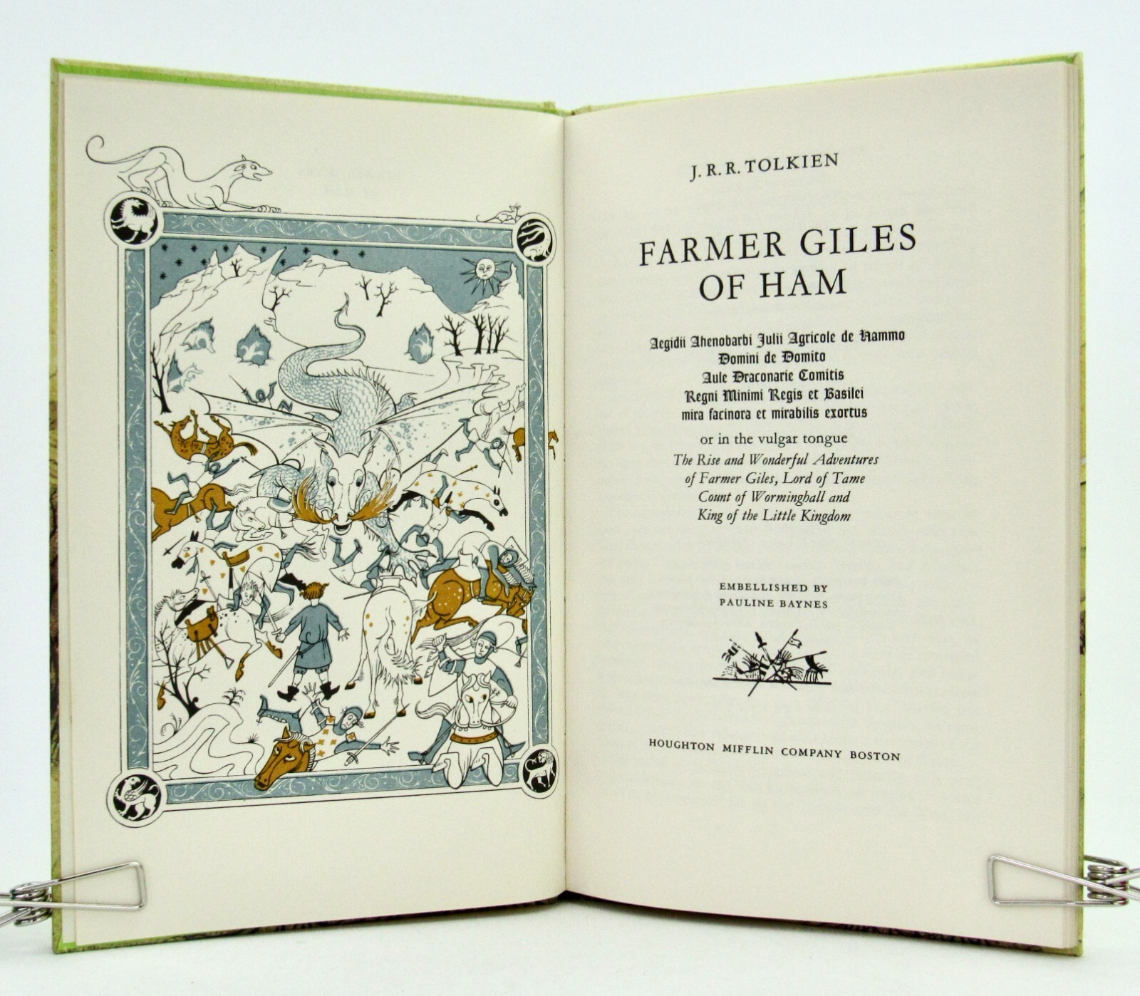 FARMER GILES OF HAM by J.R.R. Tolkien & Pauline Baynes 1976 reprint 2nd HB EXC