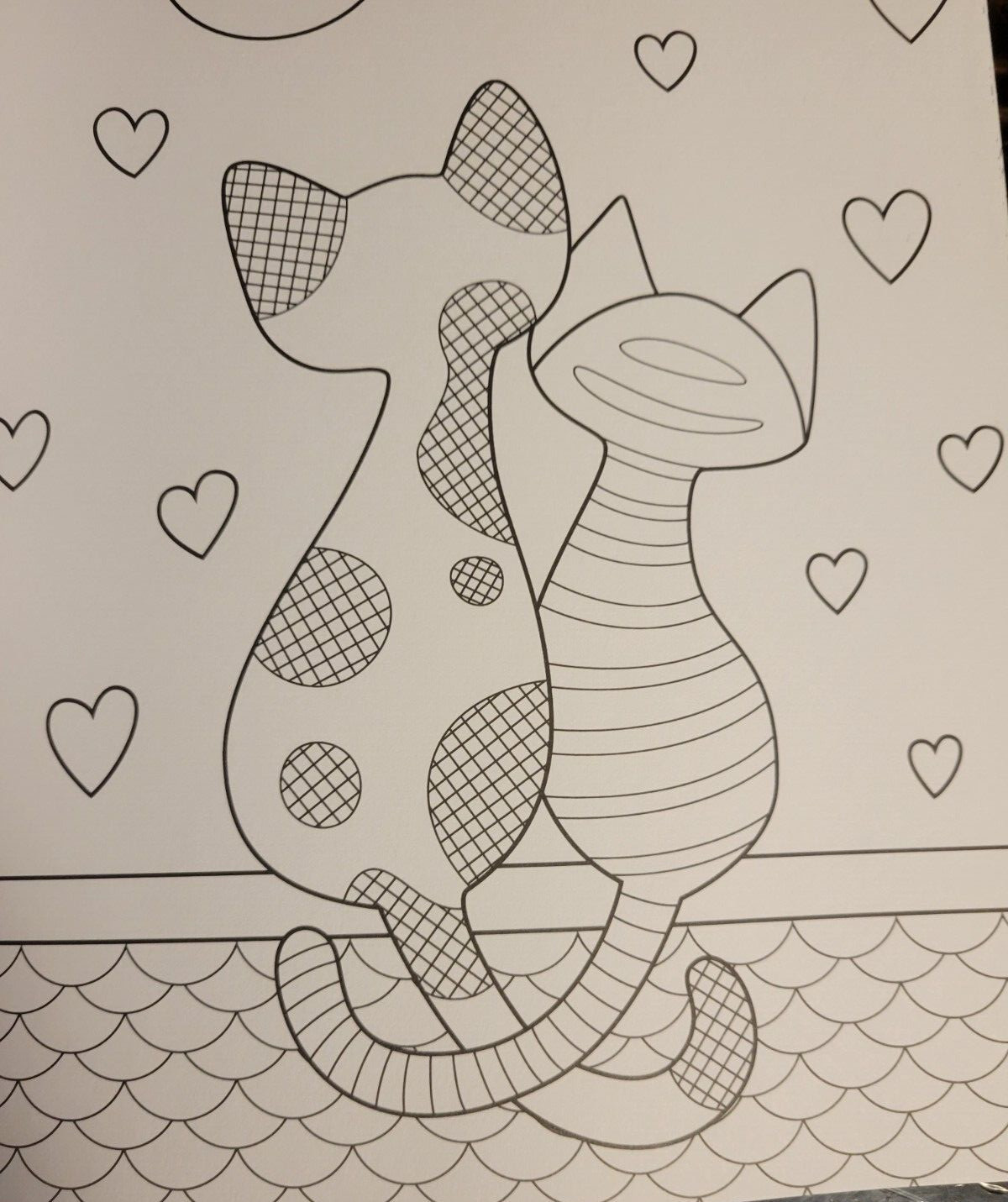 COLORING ANIMAL FRIENDS Vol 2 Adult Coloring Book With 47 Prints Ready To Frame