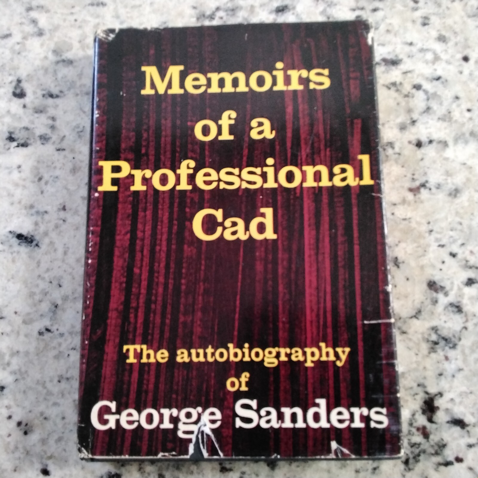 George Sanders Autobio Gabor Sisters Hitchcock All About Eve Memoirs Cad HC/DJ