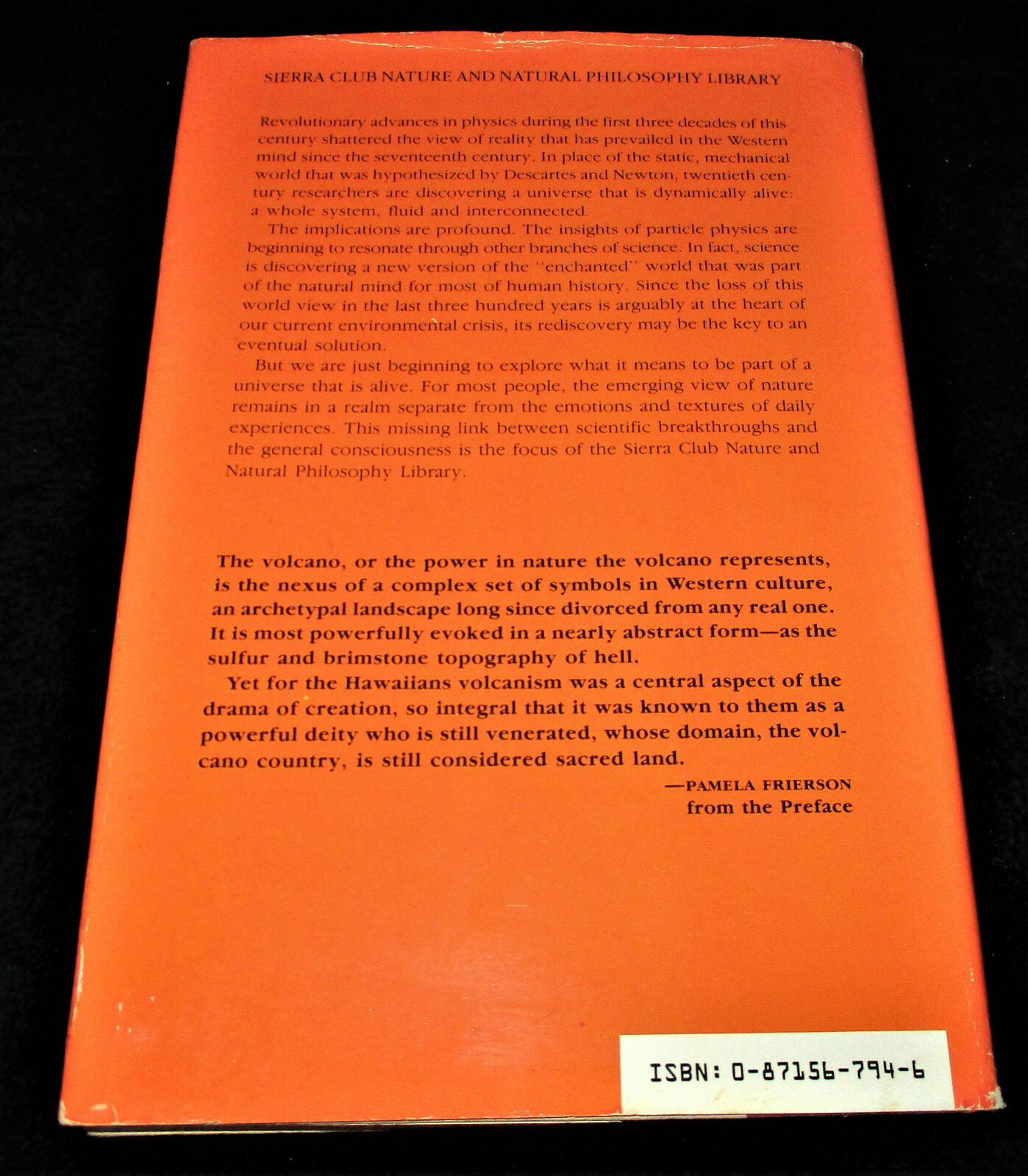 SIGNED THE BURNING ISLAND Myth and History in Volcano Country Hawaii HC 1ST 1991