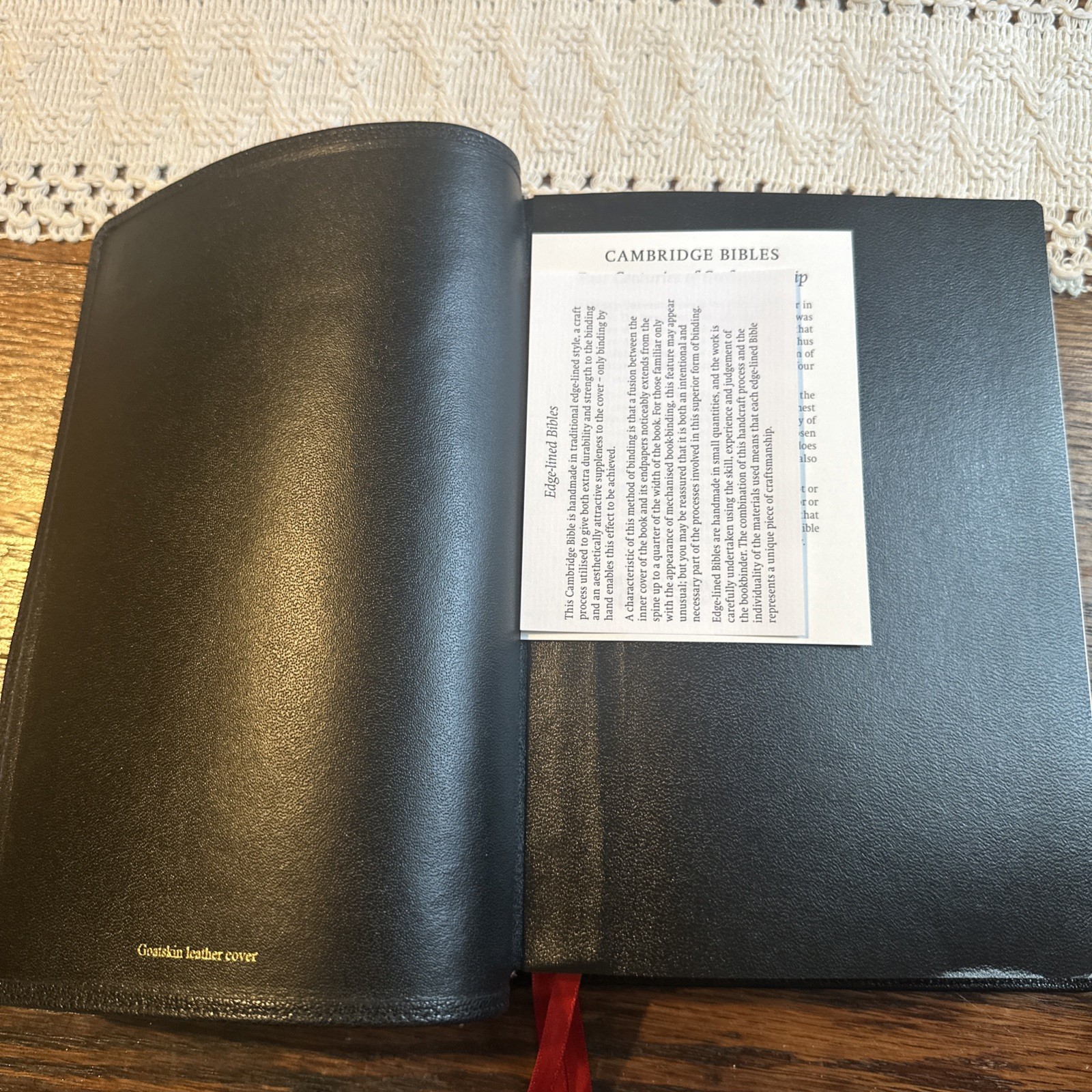 Cambridge Westminster KJV Ref Bible Black Goatskin Brand New!